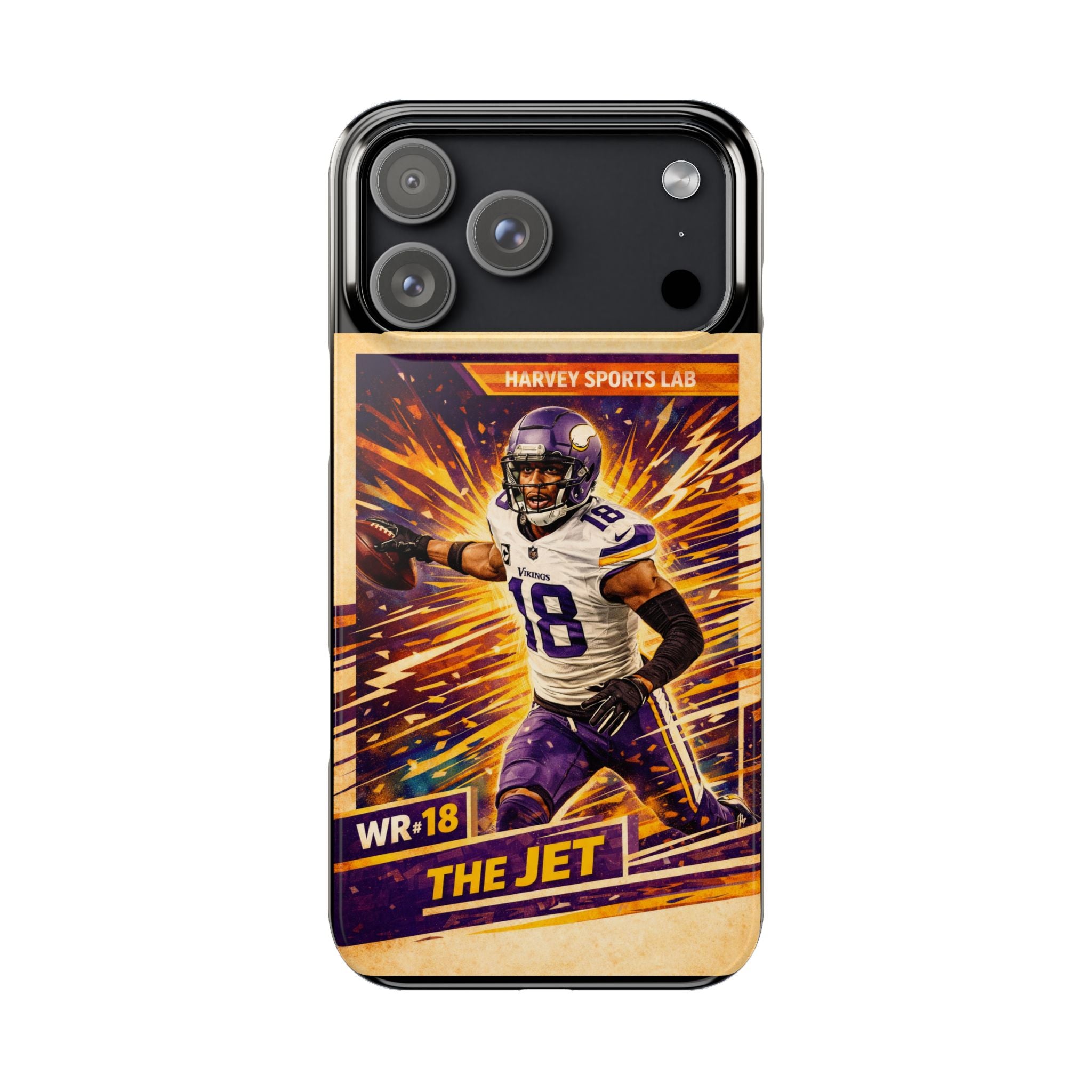 Slim Phone Case — "The Jet" Football Player Graphic