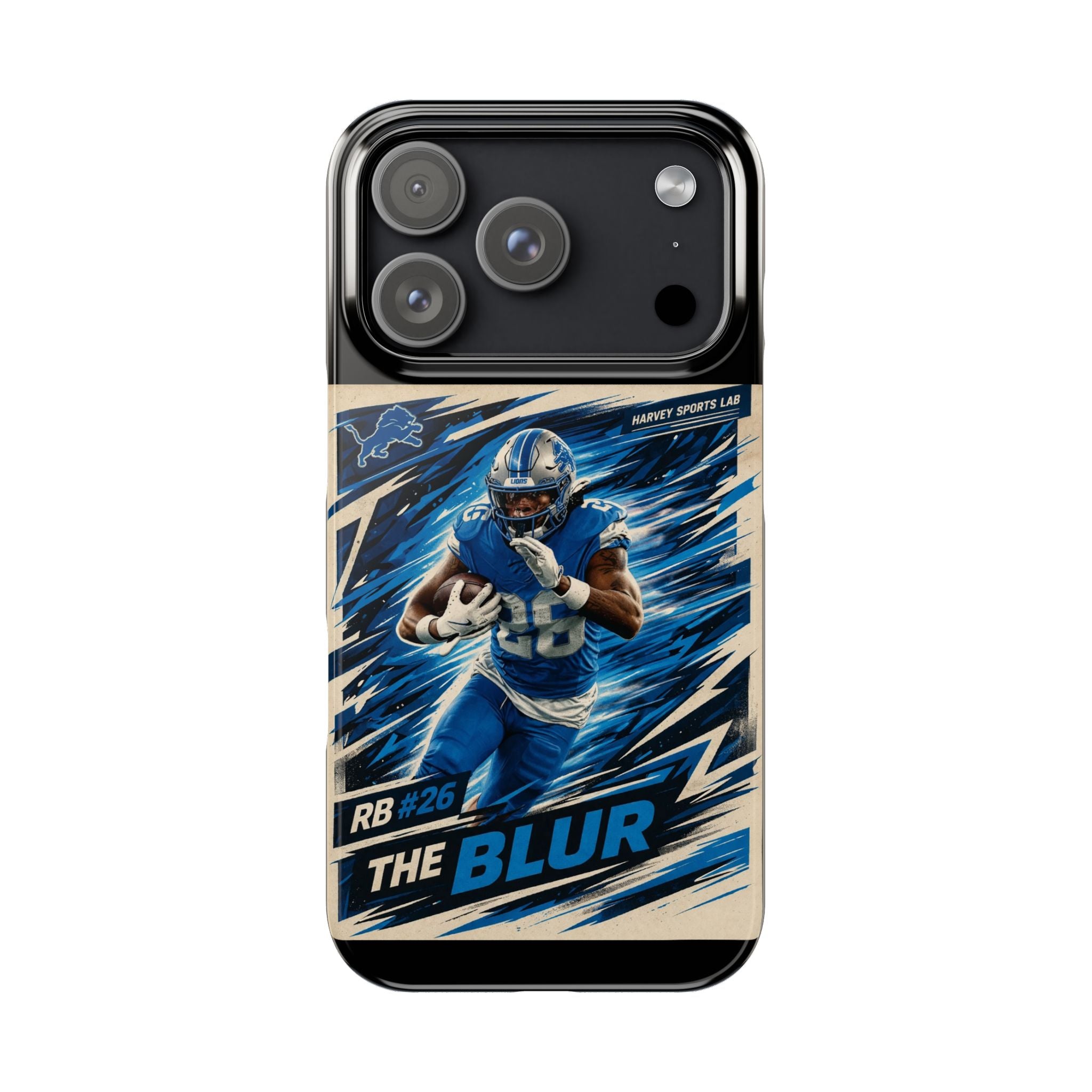 Football Player 'The Blur' Slim Phone Case — Dynamic Sports Action Design
