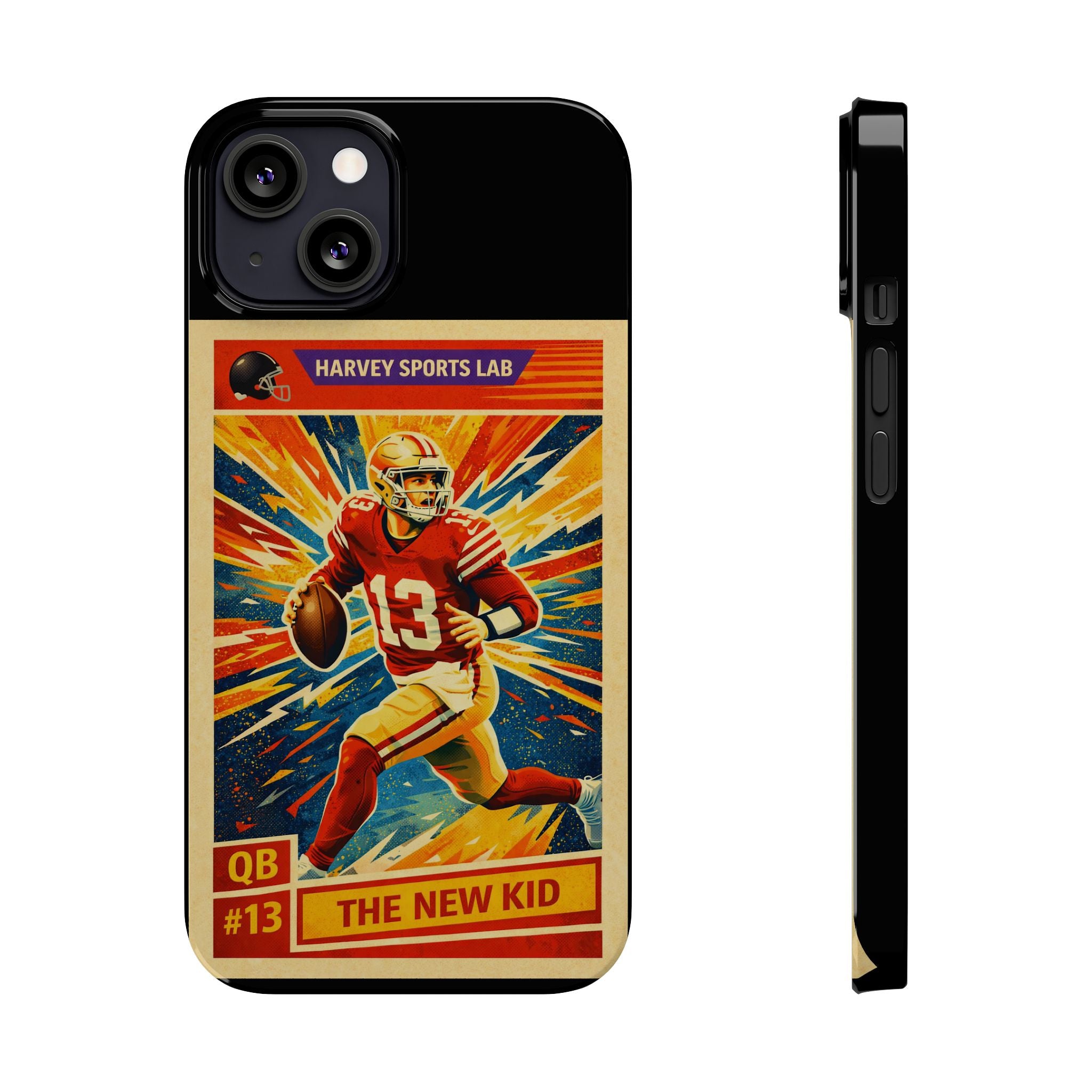 Retro Football QB Phone Case — "The New Kid" Slim Protective Case