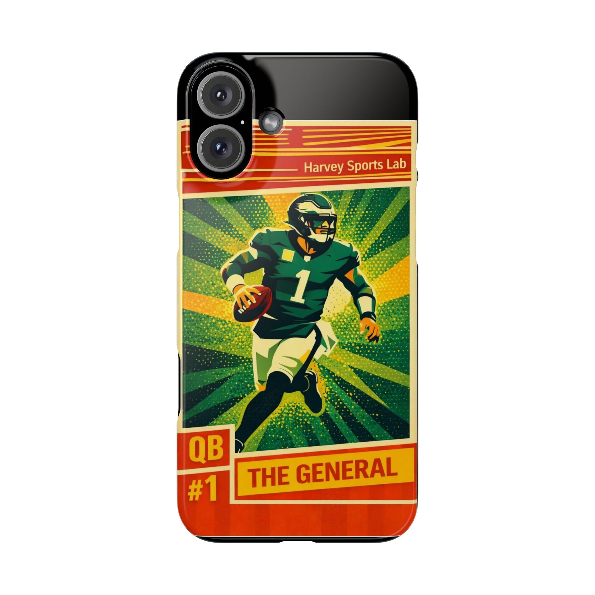 Slim Phone Case — Vintage Football QB "The General" Design