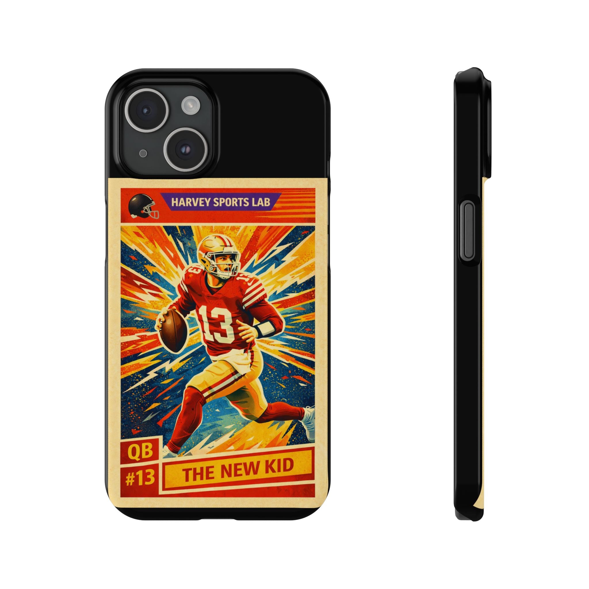 Retro Football QB Phone Case — "The New Kid" Slim Protective Case