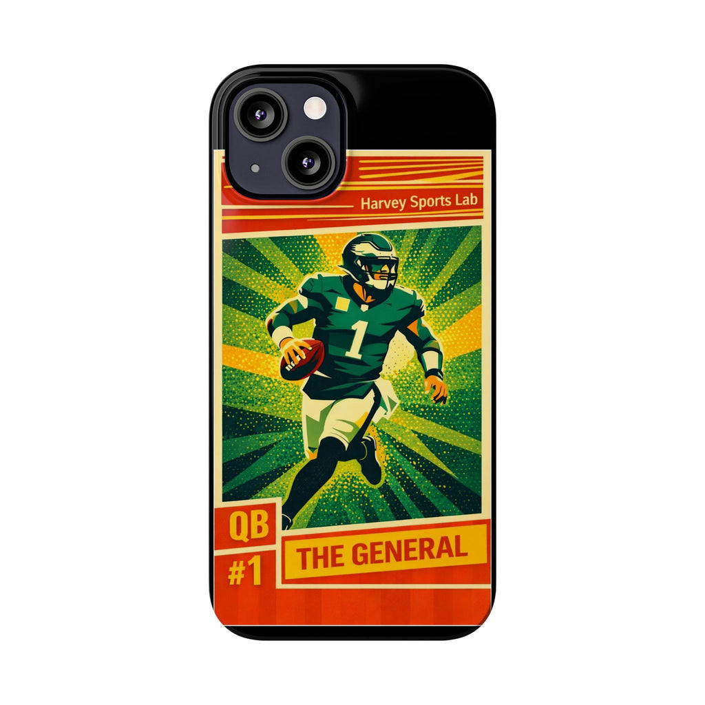 Slim Phone Case — Vintage Football QB "The General" Design