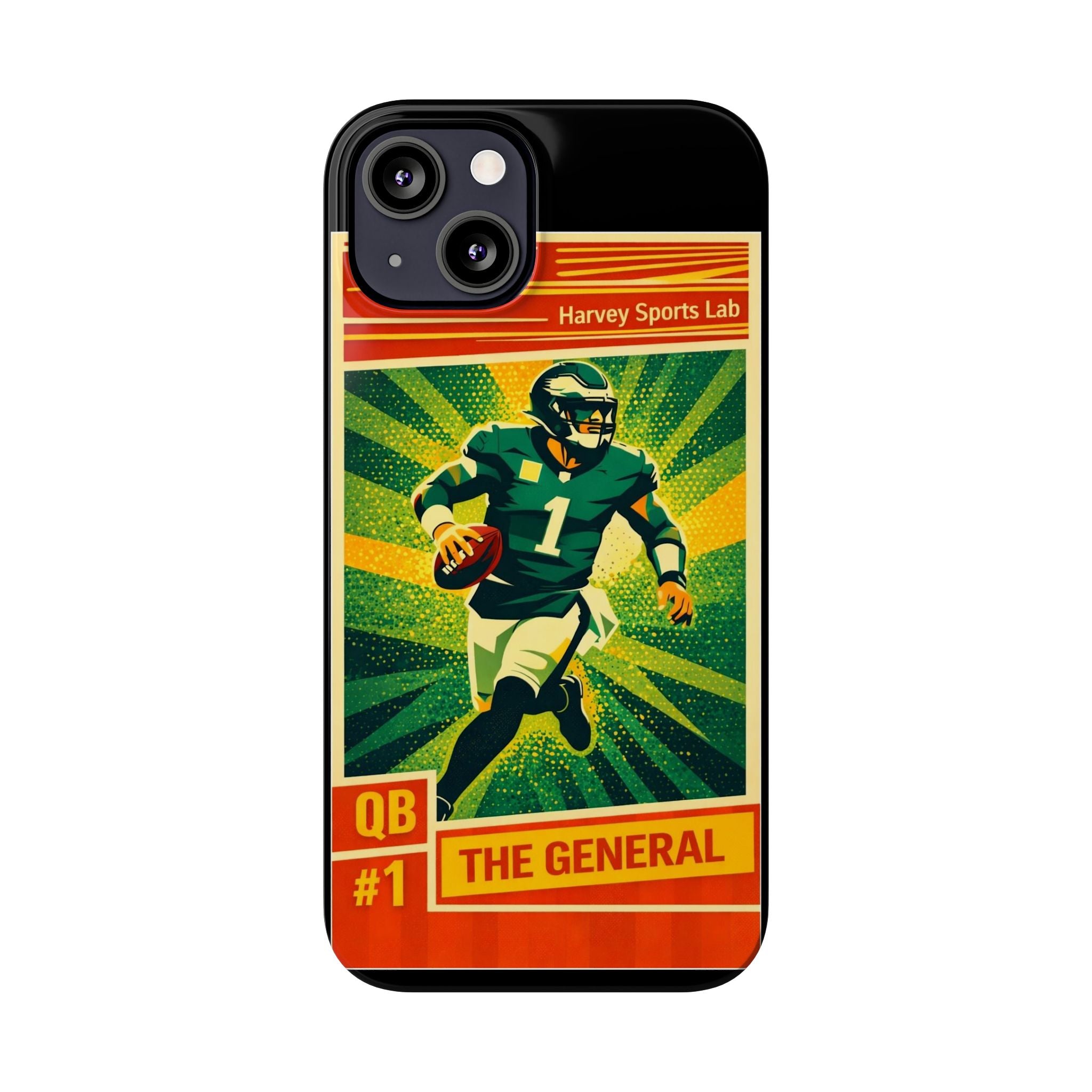 Slim Phone Case — Vintage Football QB "The General" Design