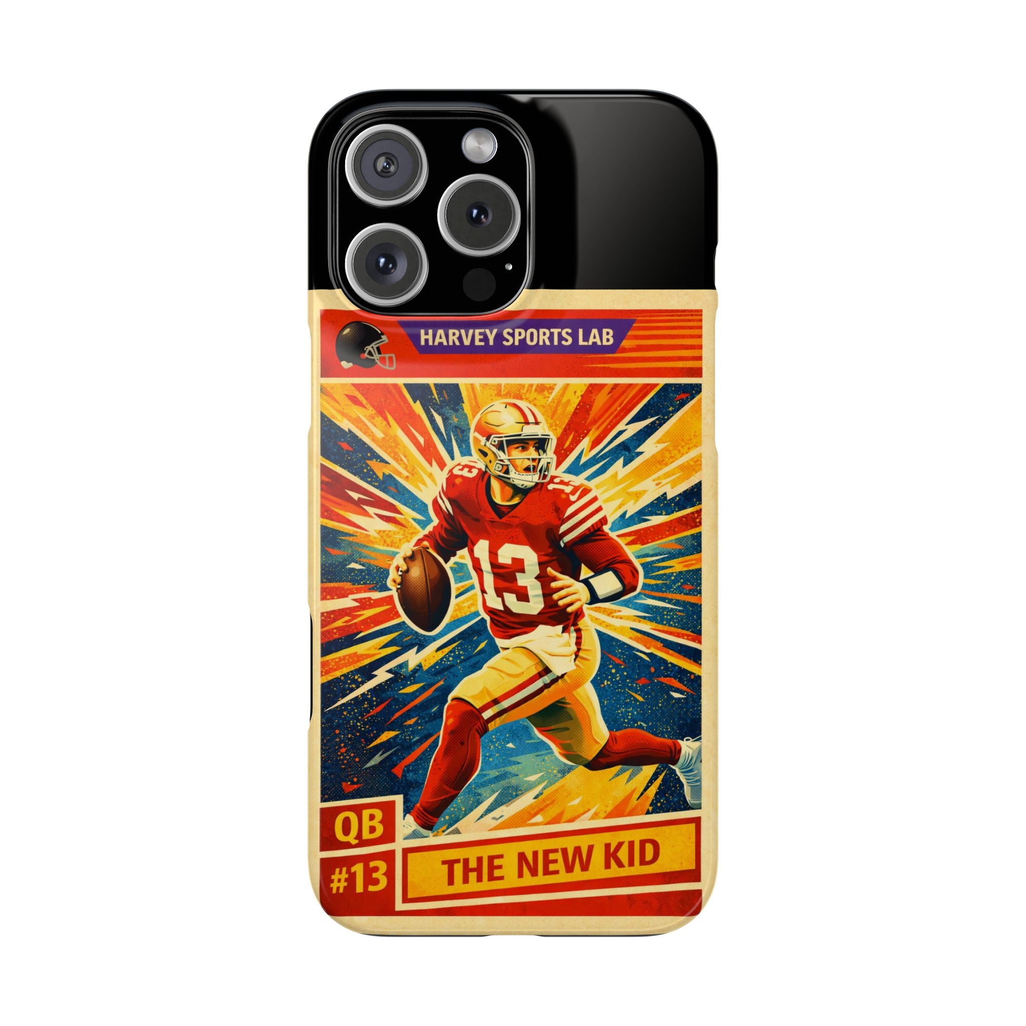 Retro Football QB Phone Case — "The New Kid" Slim Protective Case