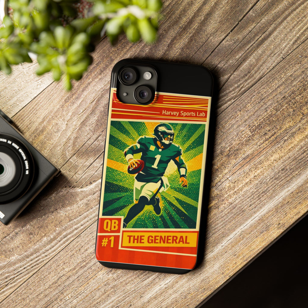 Slim Phone Case — Vintage Football QB "The General" Design