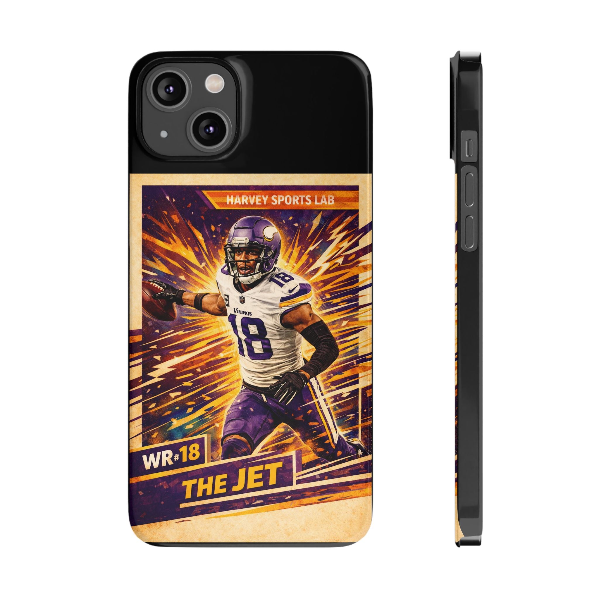 Slim Phone Case — "The Jet" Football Player Graphic
