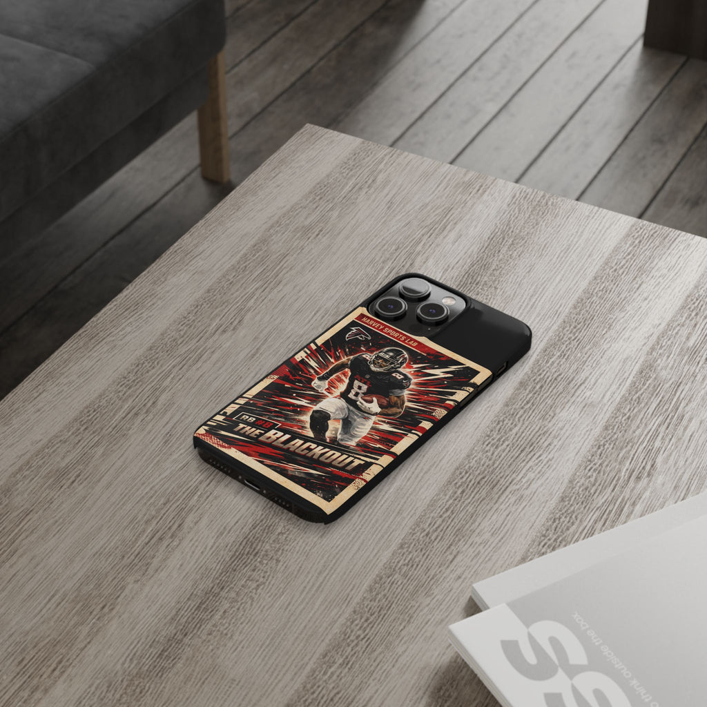 Football Player 'The Blackout' Slim Phone Case — Retro Sports Design