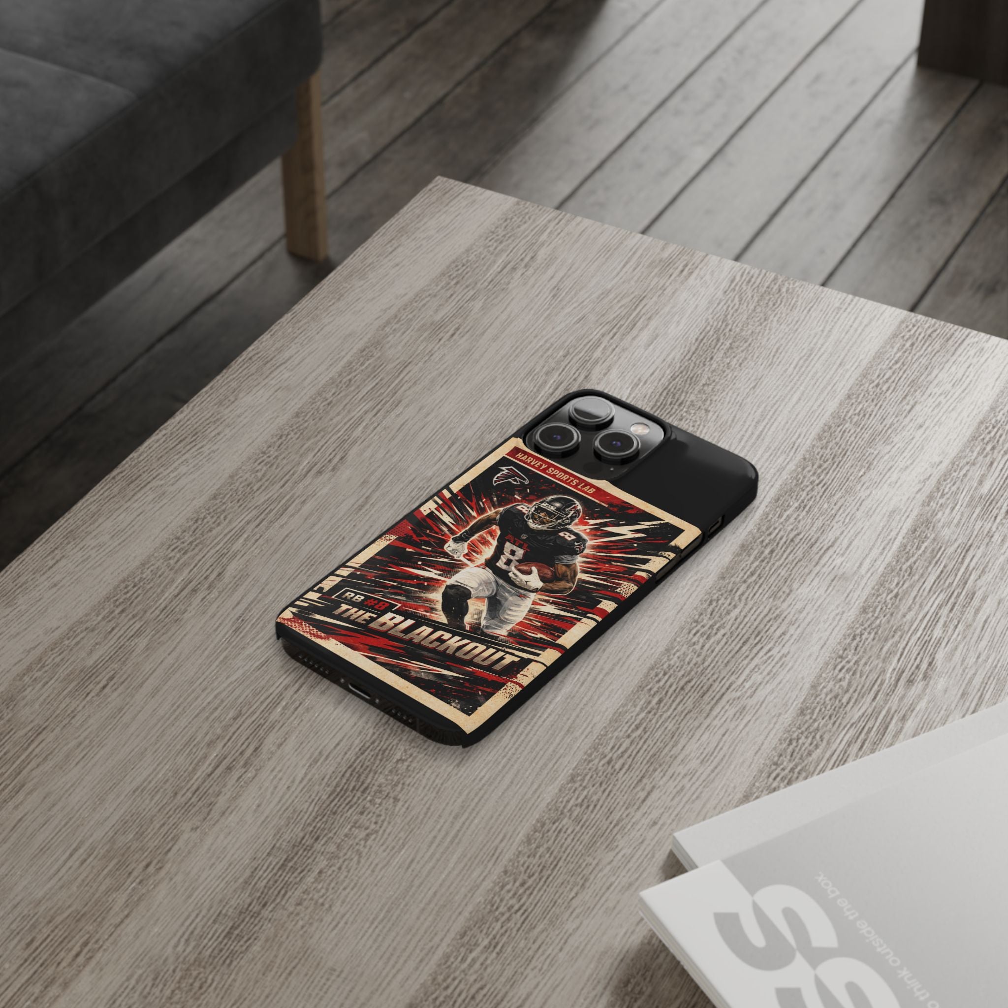 Football Player 'The Blackout' Slim Phone Case — Retro Sports Design