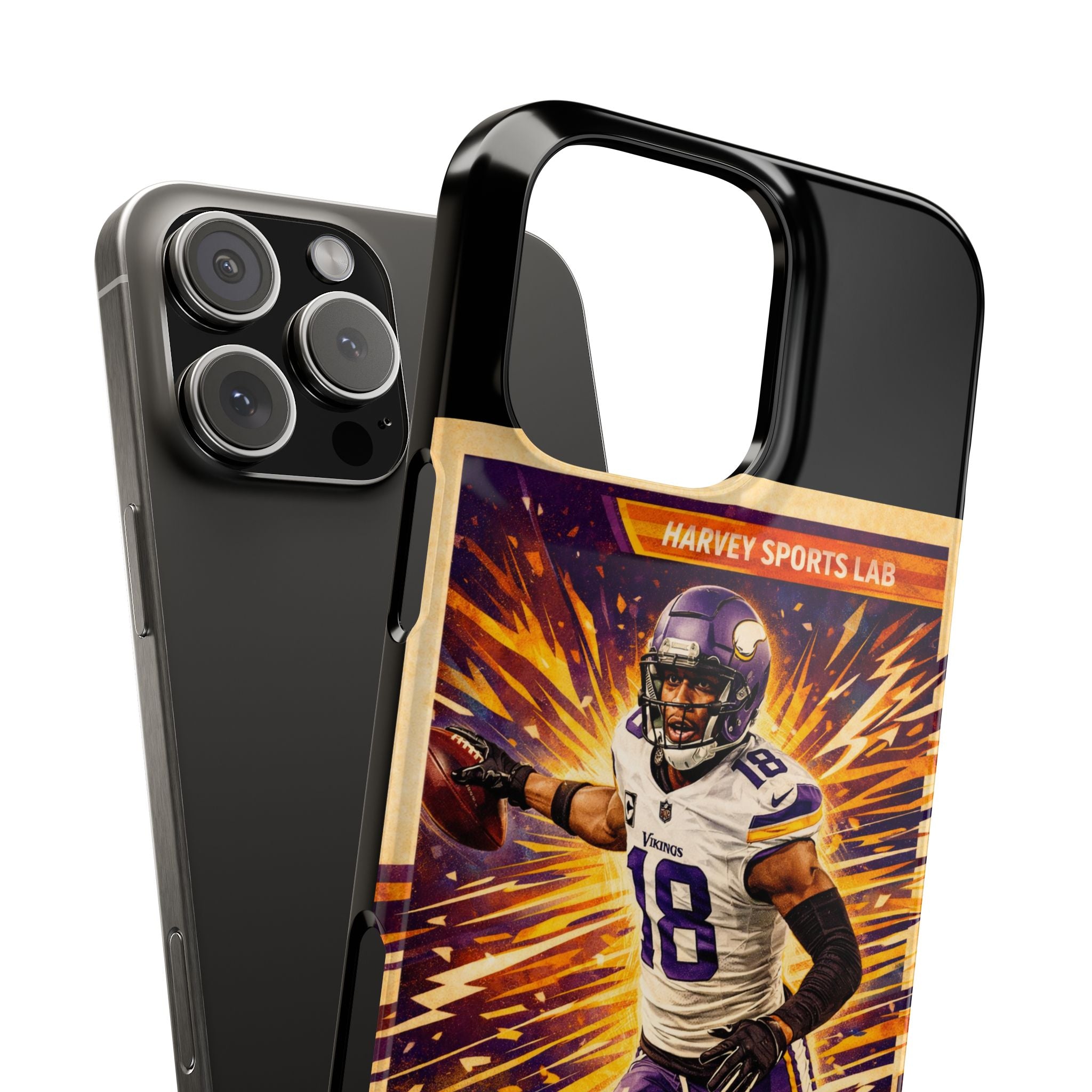 Slim Phone Case — "The Jet" Football Player Graphic
