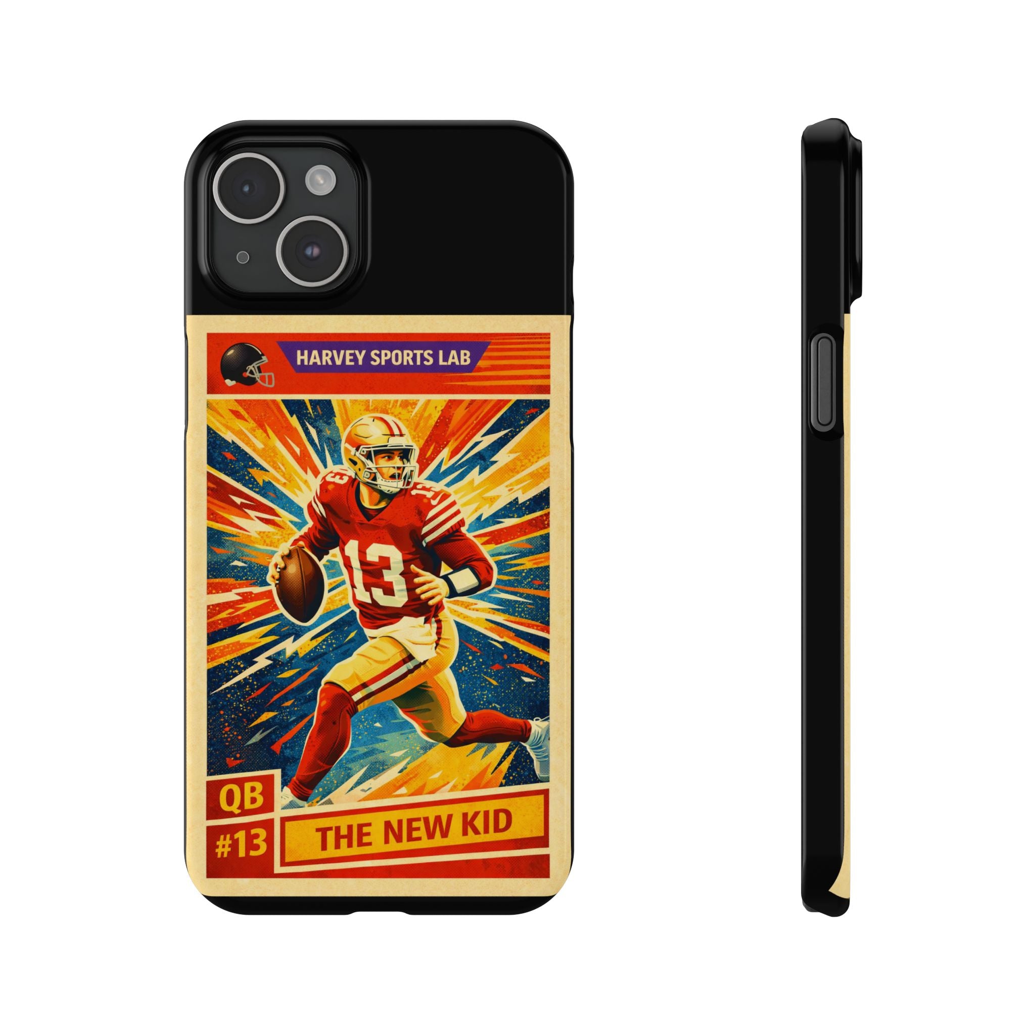Retro Football QB Phone Case — "The New Kid" Slim Protective Case