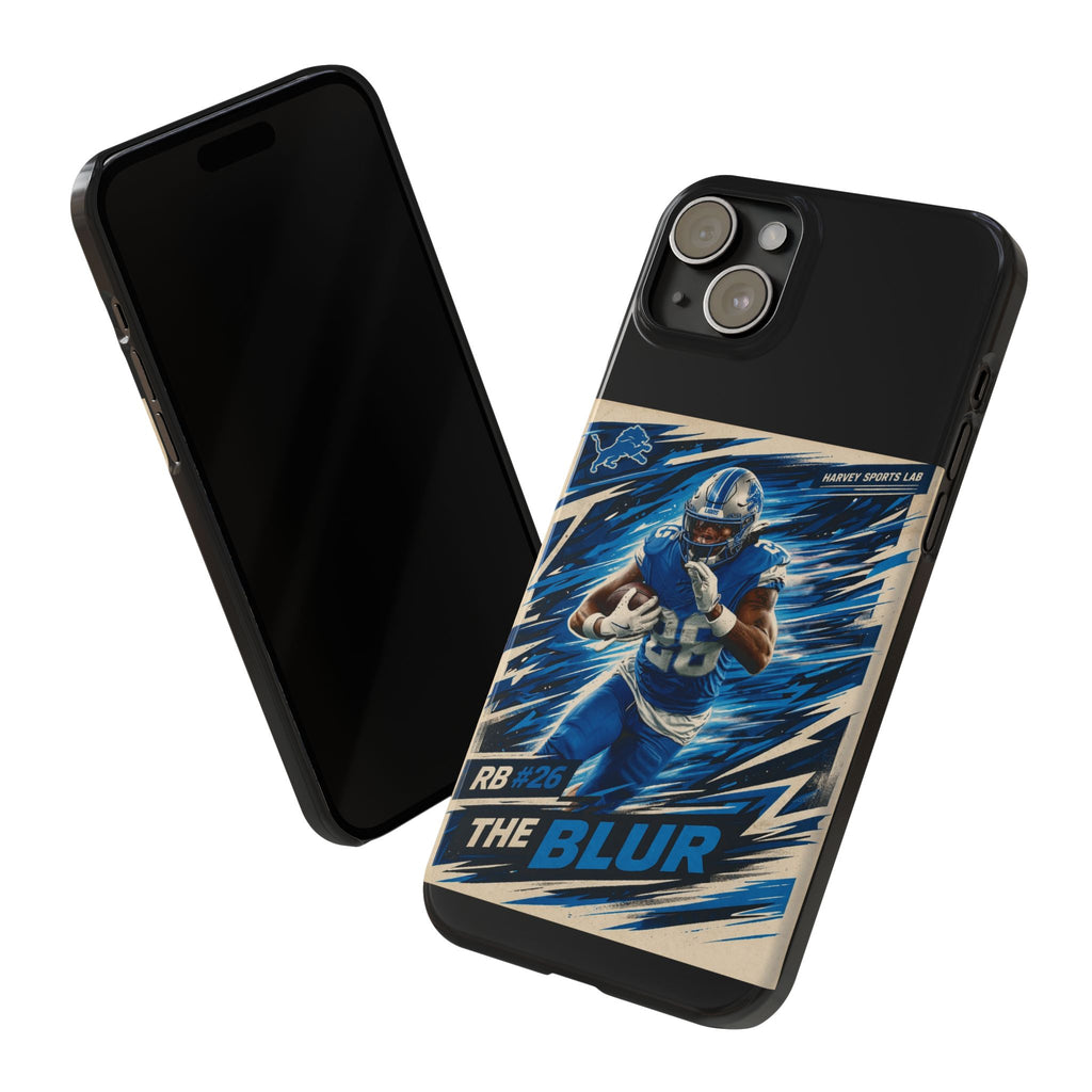 Football Player 'The Blur' Slim Phone Case — Dynamic Sports Action Design