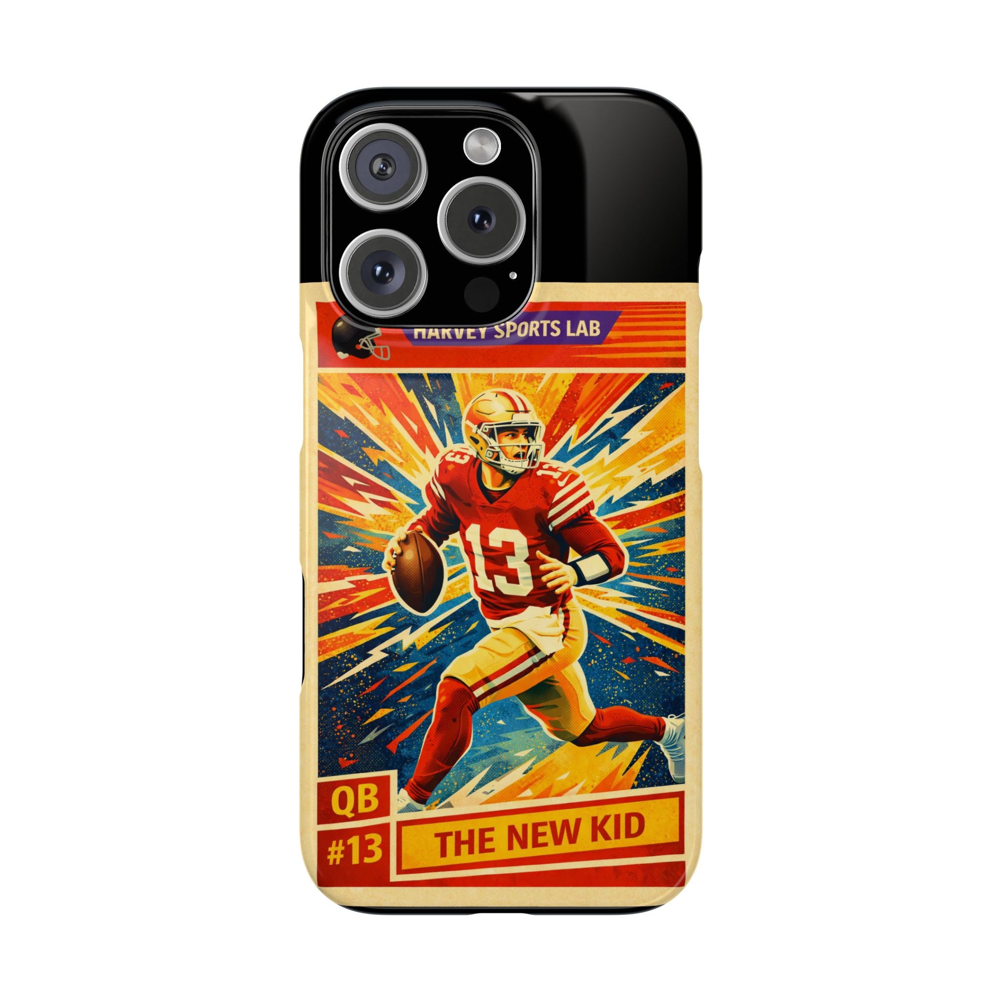 Retro Football QB Phone Case — "The New Kid" Slim Protective Case