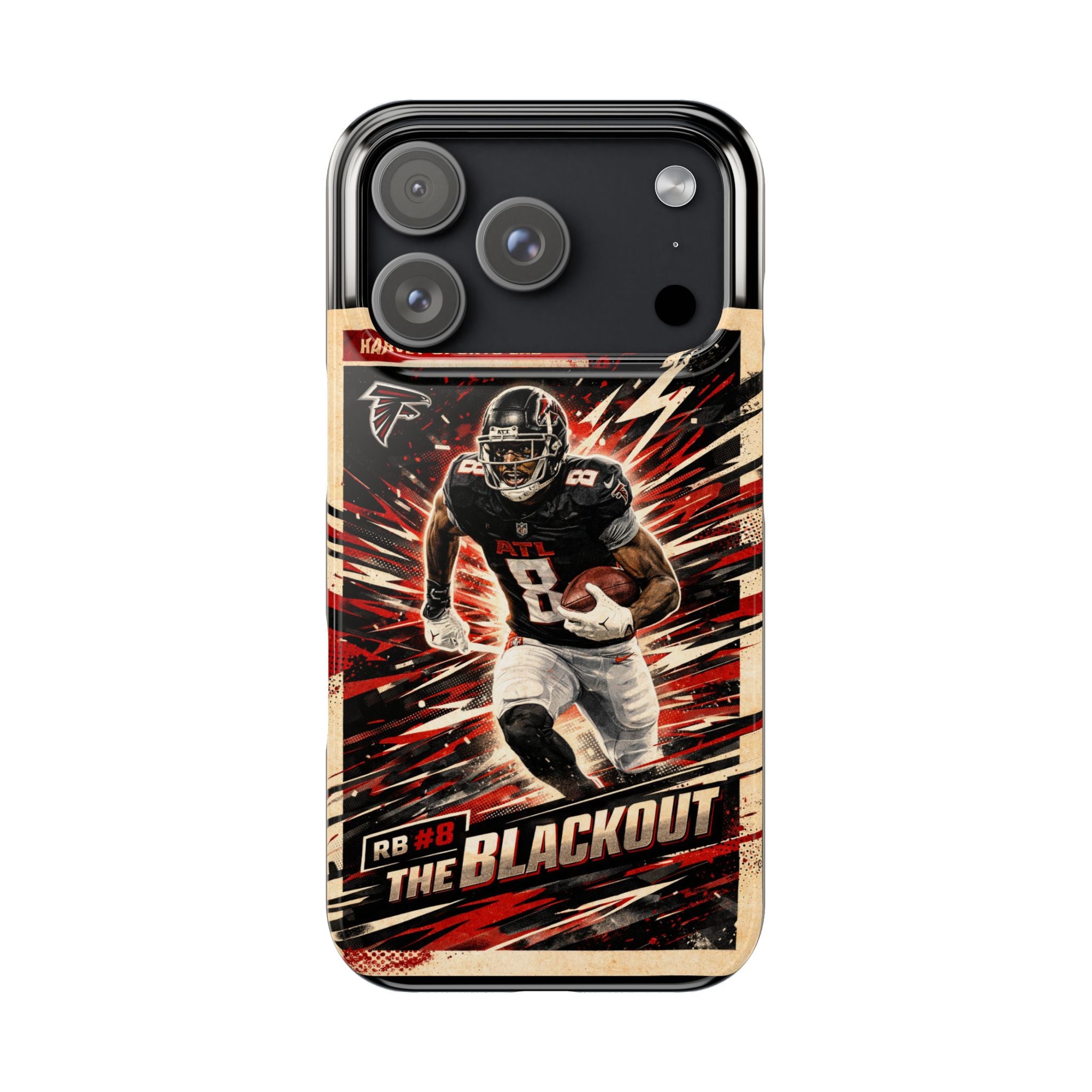 Football Player 'The Blackout' Slim Phone Case — Retro Sports Design