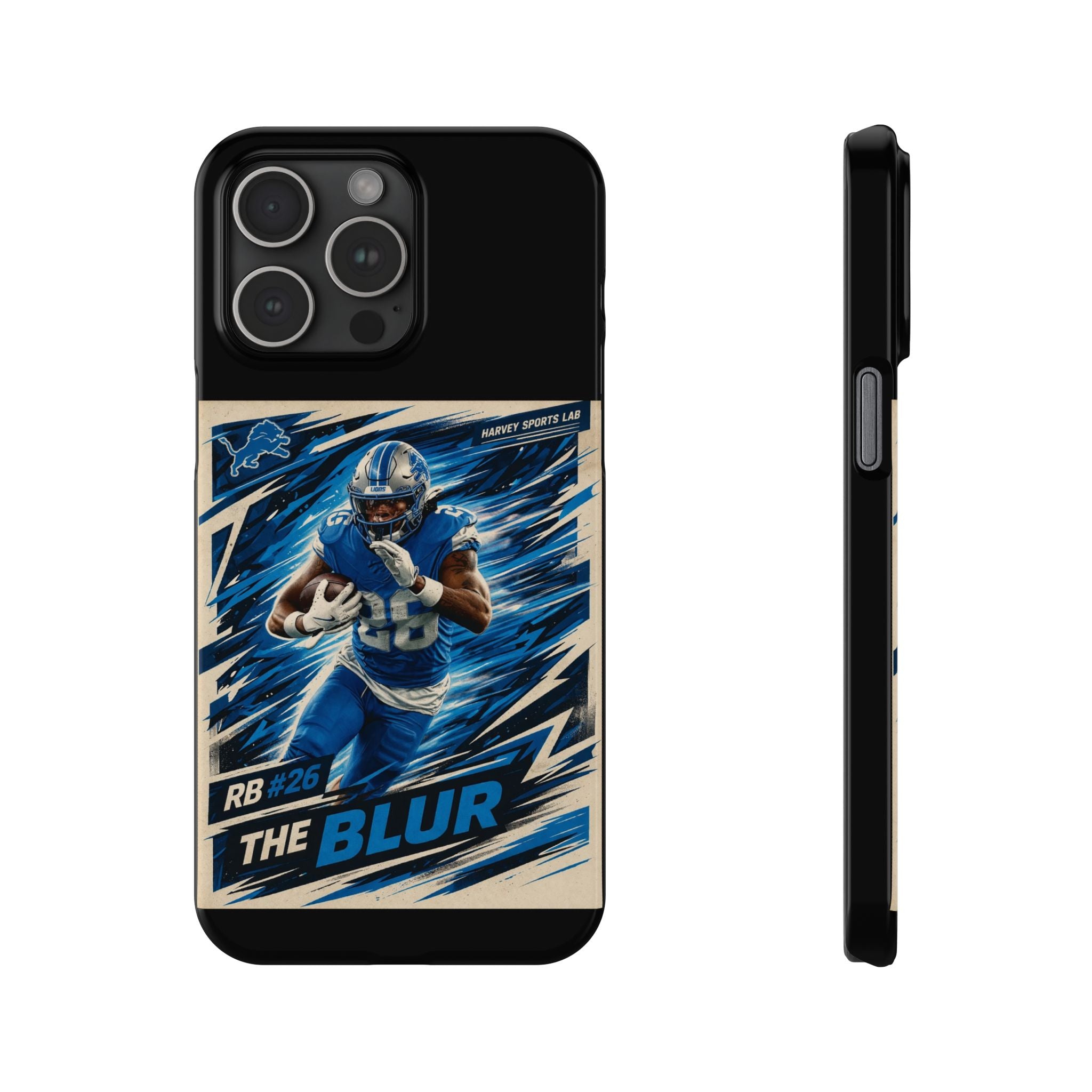 Football Player 'The Blur' Slim Phone Case — Dynamic Sports Action Design