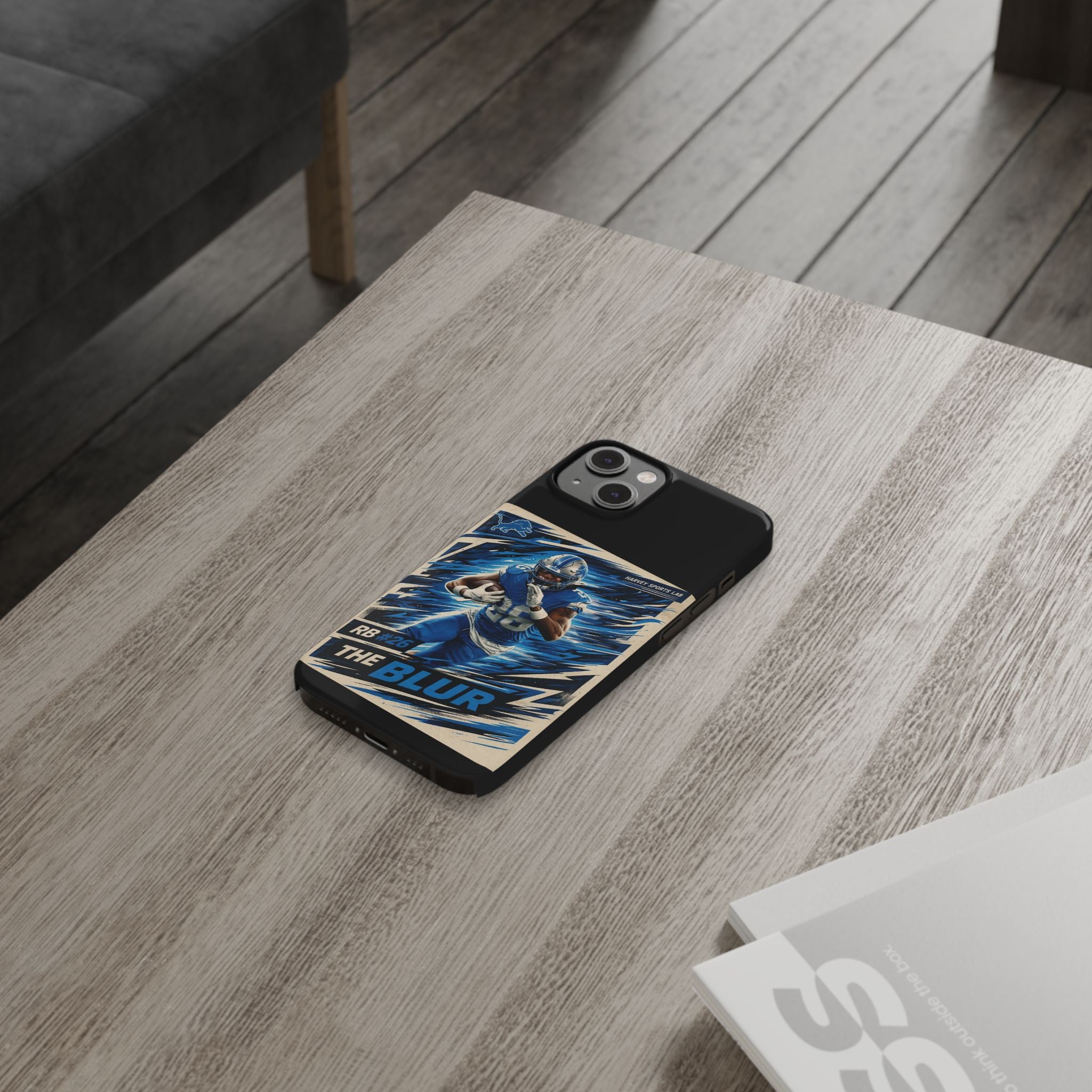 Football Player 'The Blur' Slim Phone Case — Dynamic Sports Action Design