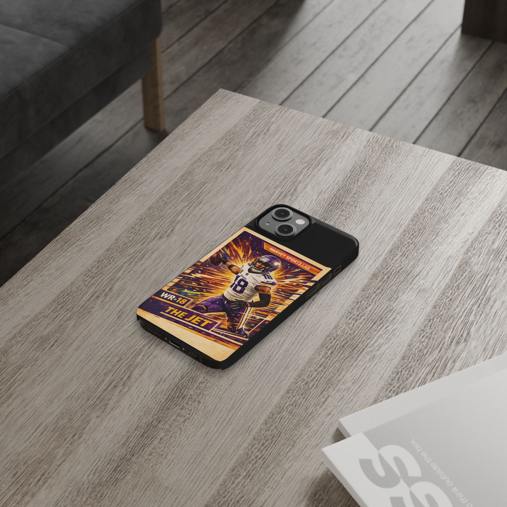 Slim Phone Case — "The Jet" Football Player Graphic