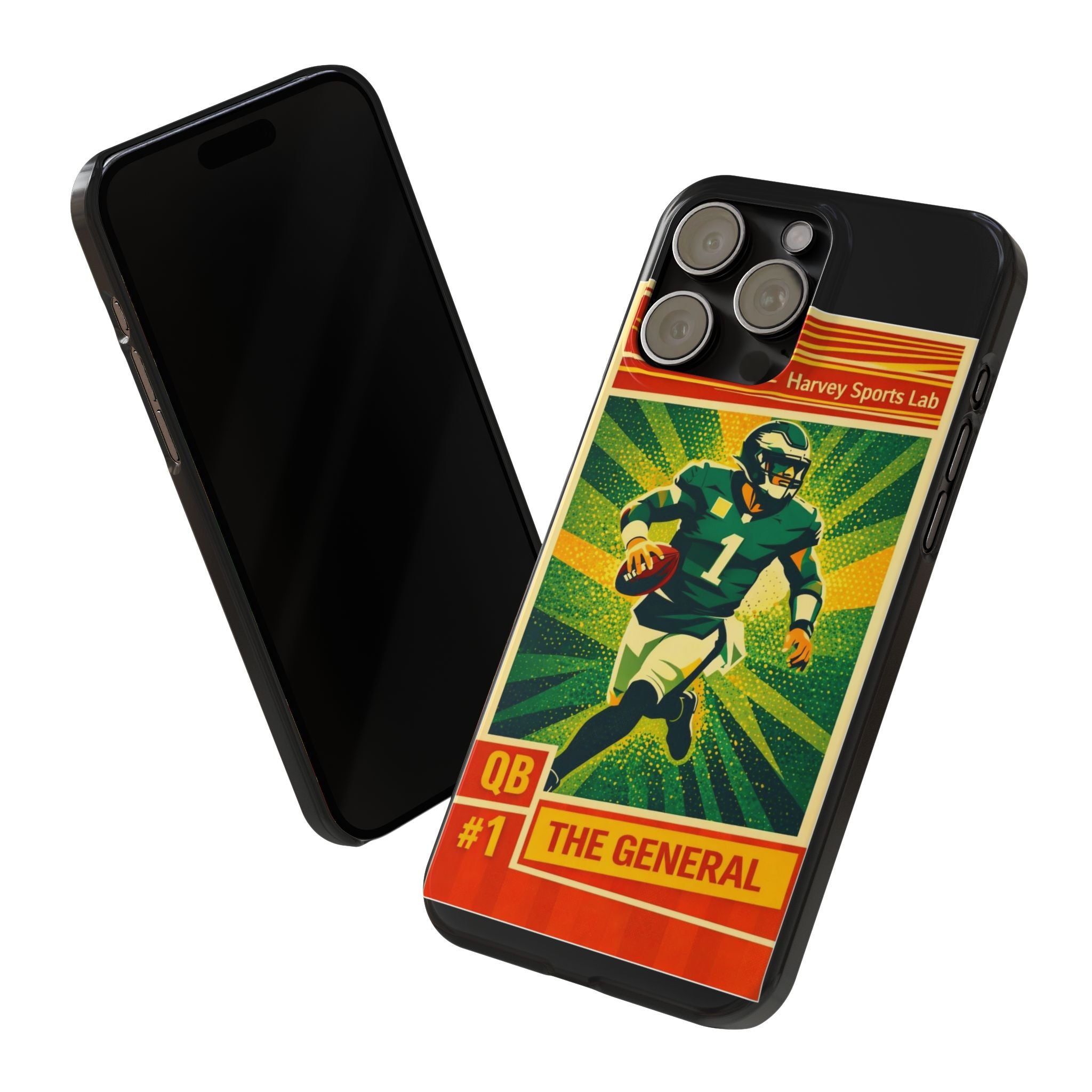 Slim Phone Case — Vintage Football QB "The General" Design