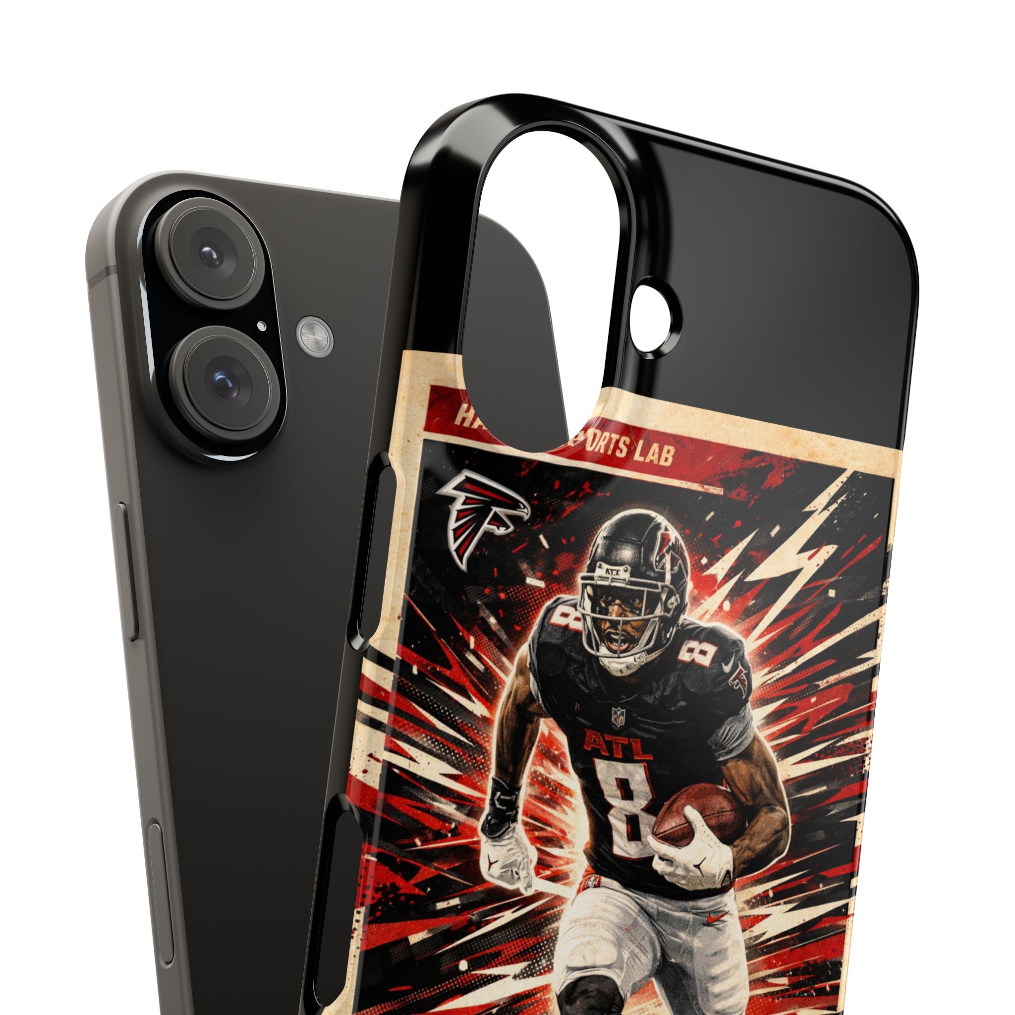 Football Player 'The Blackout' Slim Phone Case — Retro Sports Design