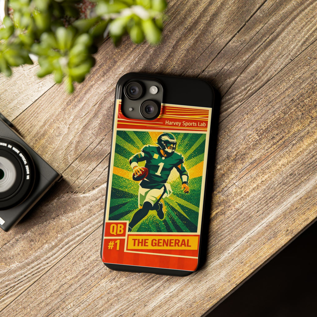 Slim Phone Case — Vintage Football QB "The General" Design