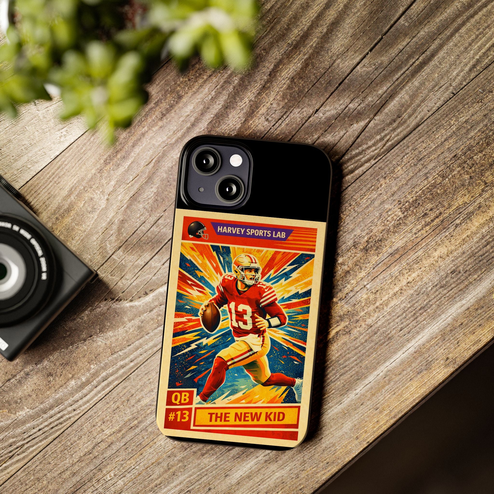 Retro Football QB Phone Case — "The New Kid" Slim Protective Case