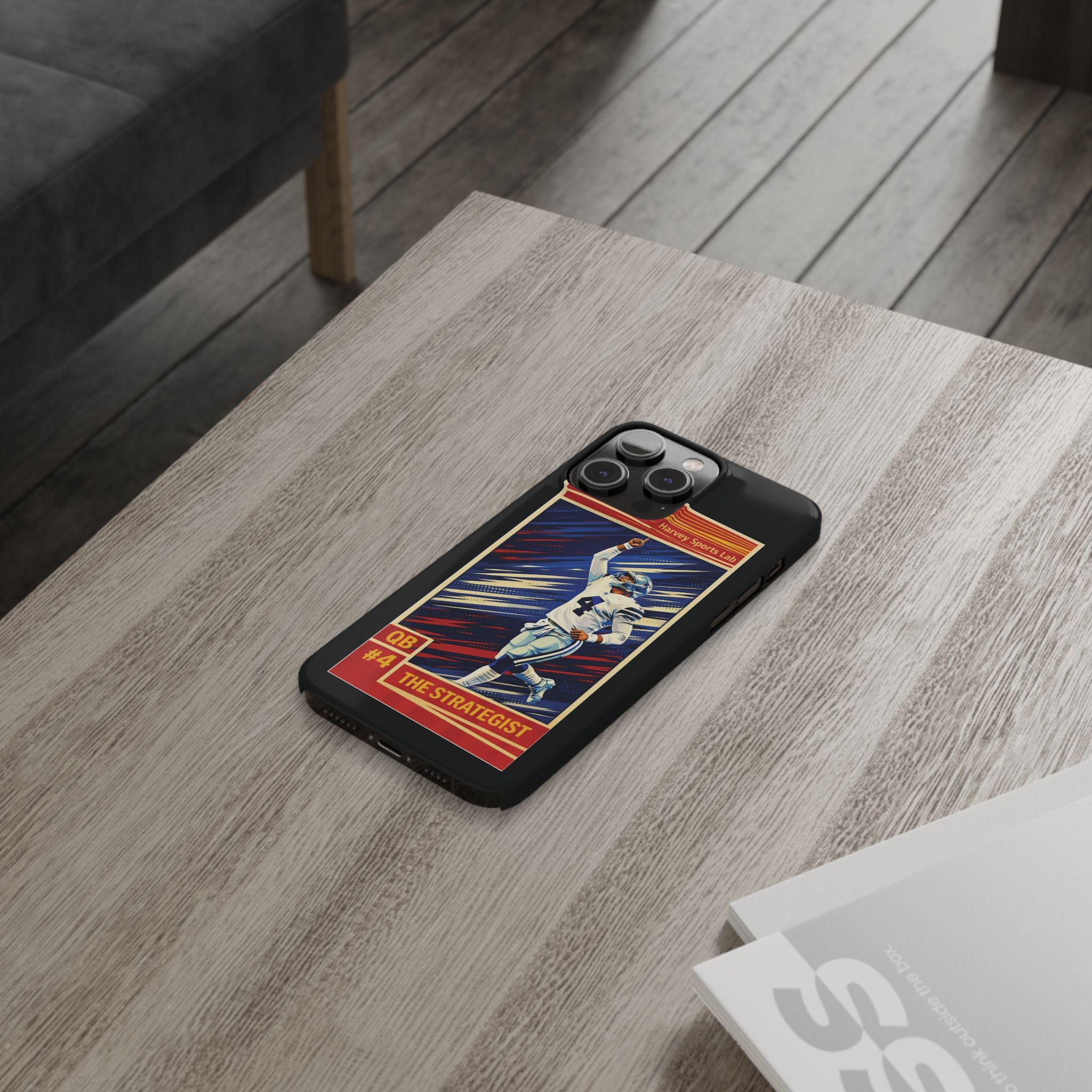 Football QB “The Strategist” Slim Phone Case — Athletic Gamer Fan Gear