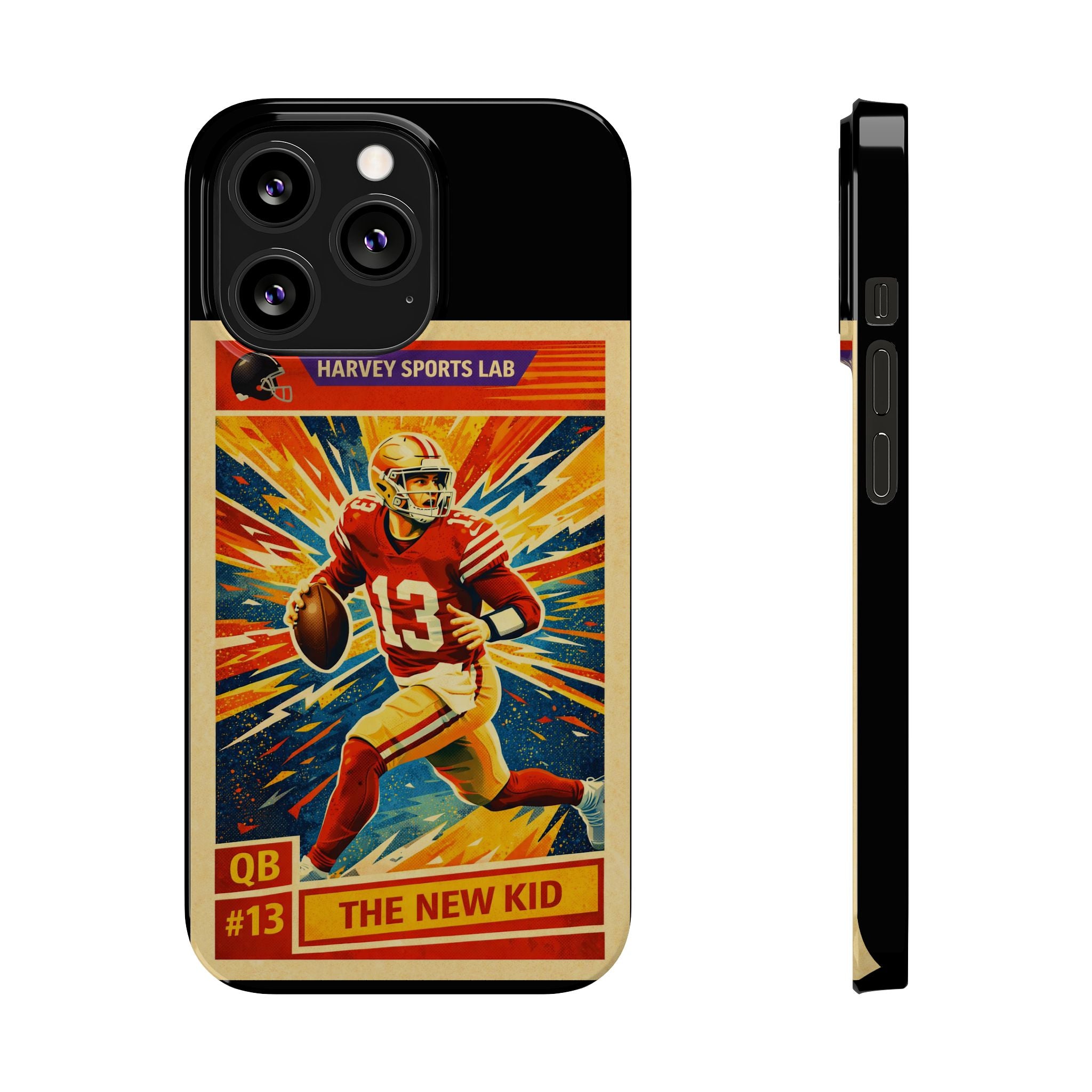 Retro Football QB Phone Case — "The New Kid" Slim Protective Case