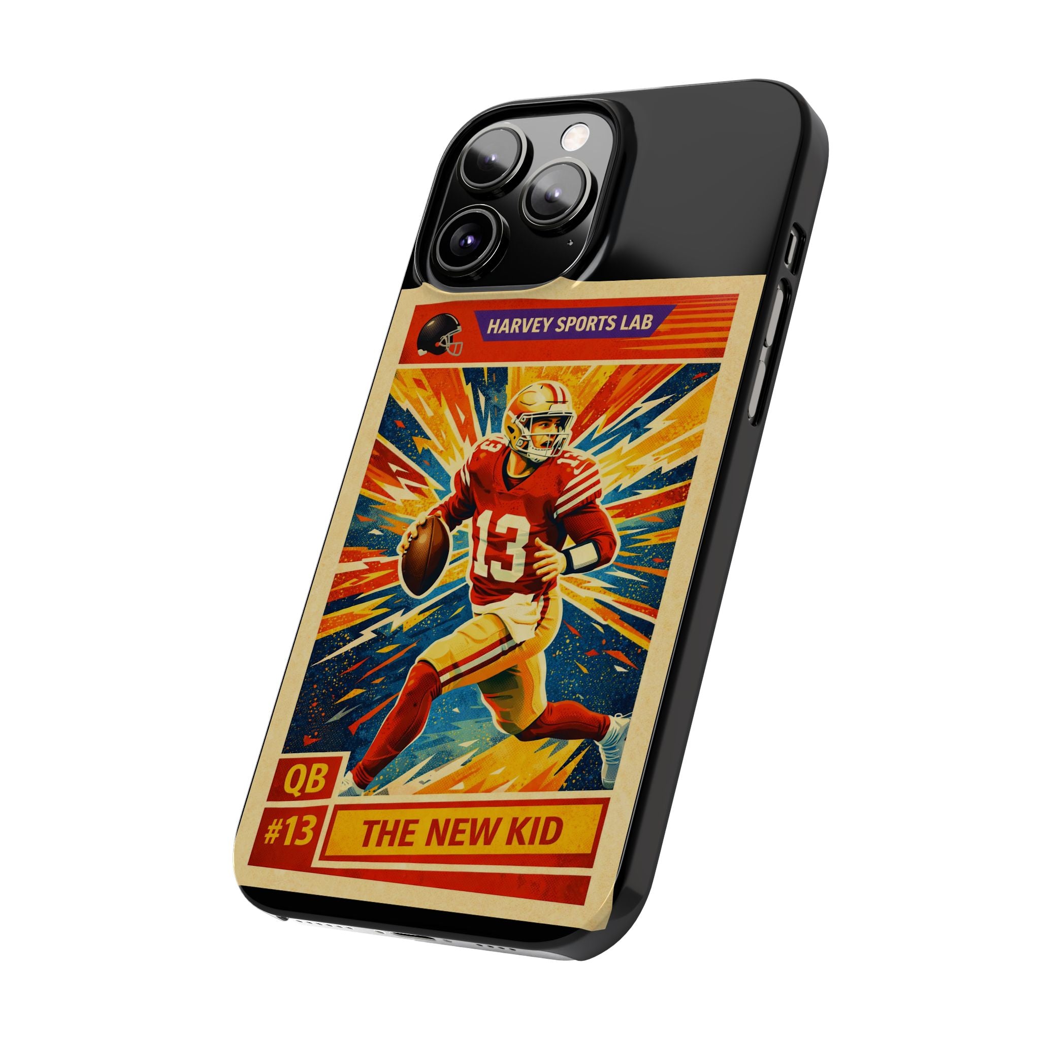 Retro Football QB Phone Case — "The New Kid" Slim Protective Case