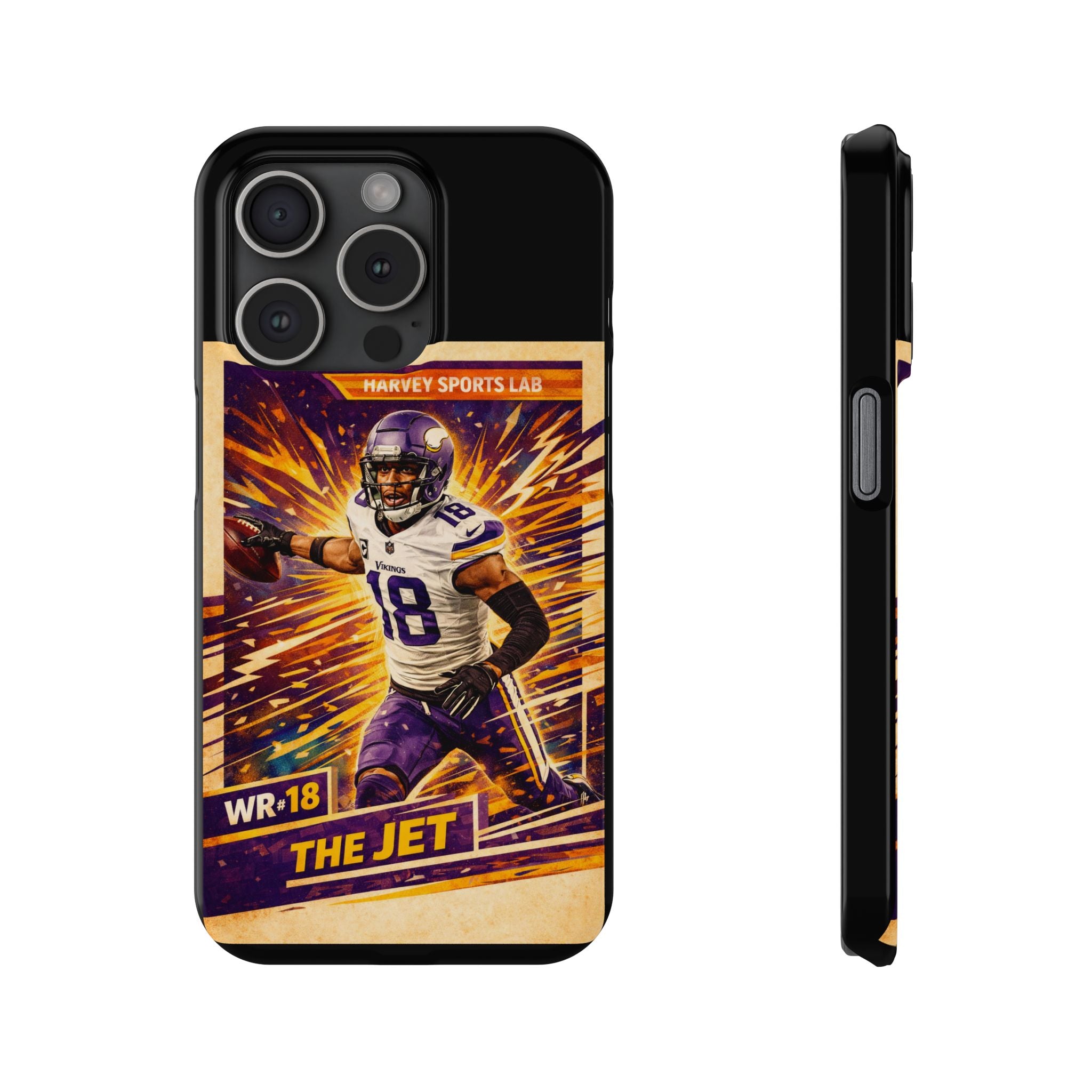 Slim Phone Case — "The Jet" Football Player Graphic