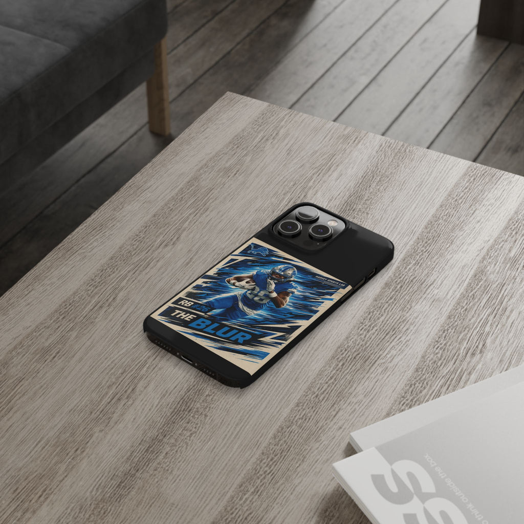 Football Player 'The Blur' Slim Phone Case — Dynamic Sports Action Design