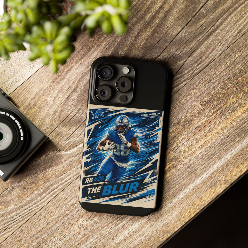 Football Player 'The Blur' Slim Phone Case — Dynamic Sports Action Design