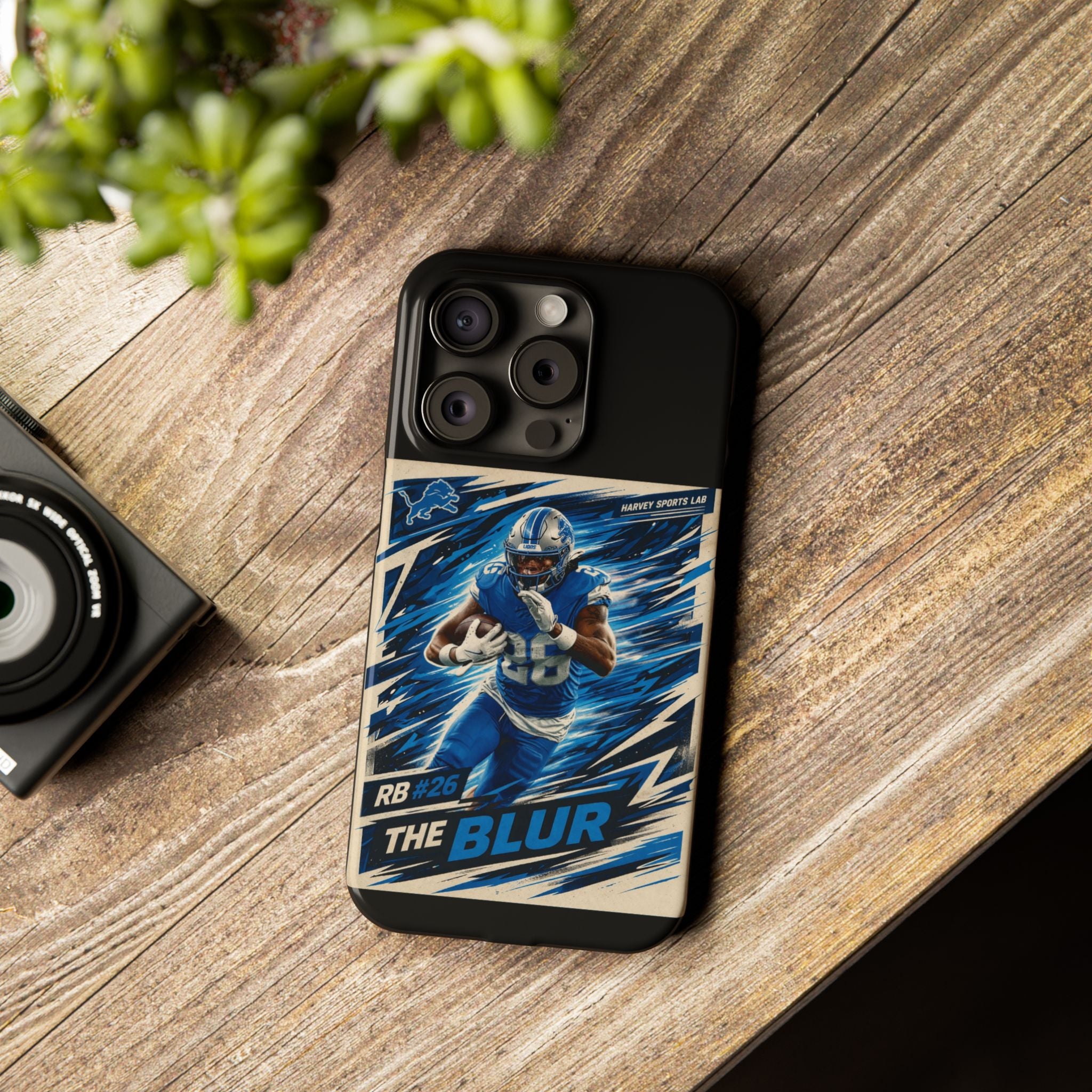 Football Player 'The Blur' Slim Phone Case — Dynamic Sports Action Design