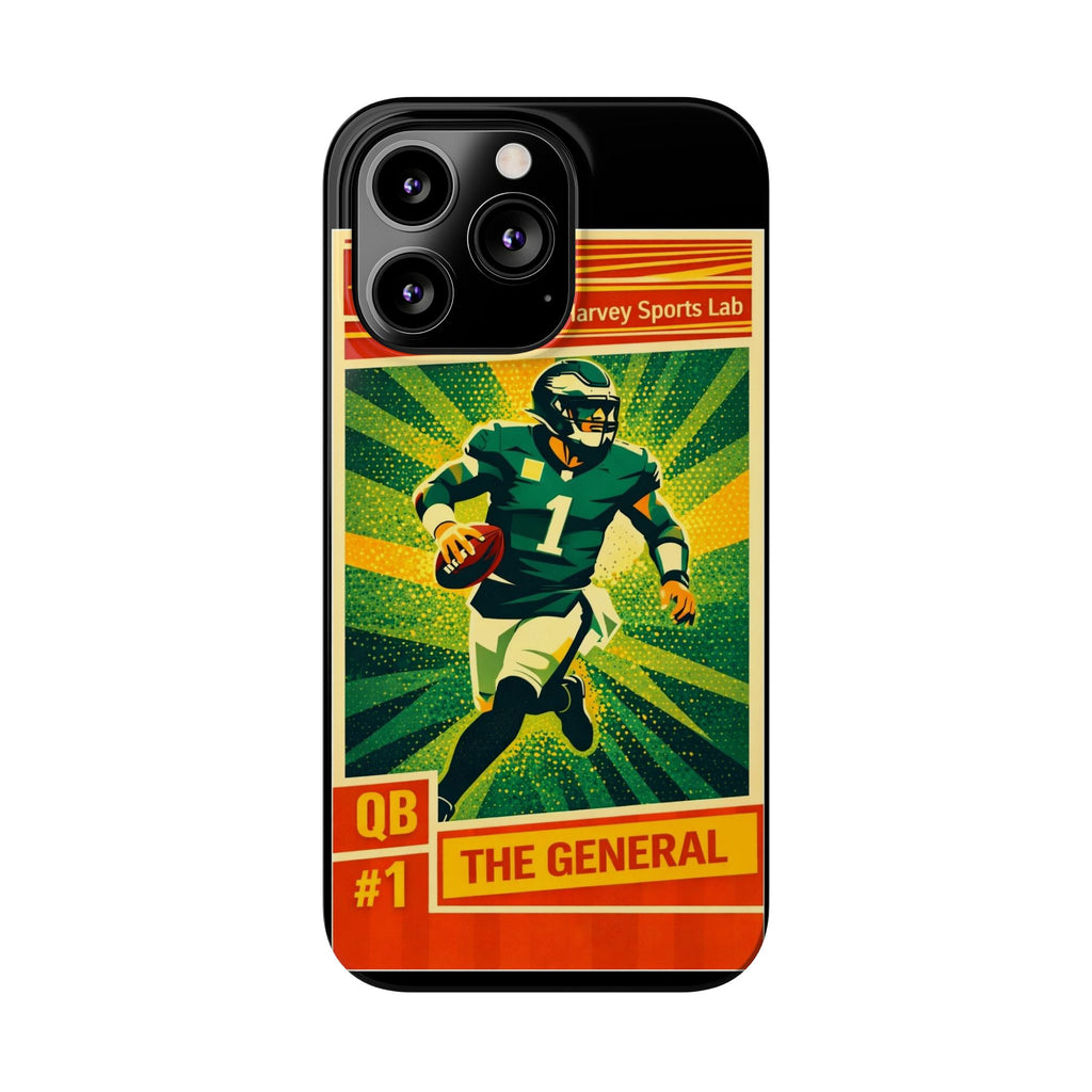 Slim Phone Case — Vintage Football QB "The General" Design