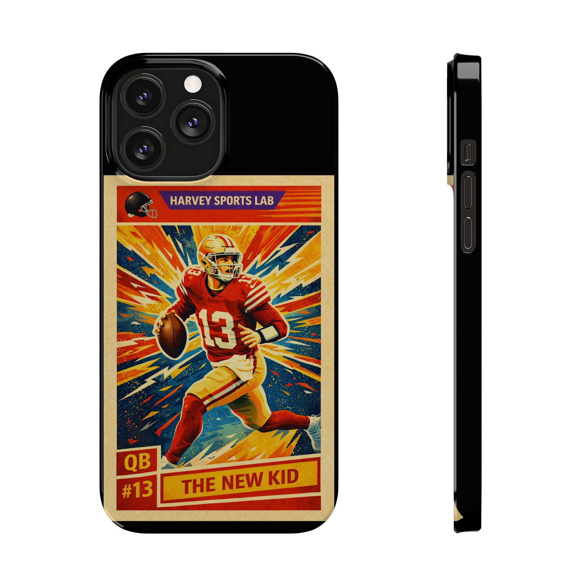 Retro Football QB Phone Case — "The New Kid" Slim Protective Case