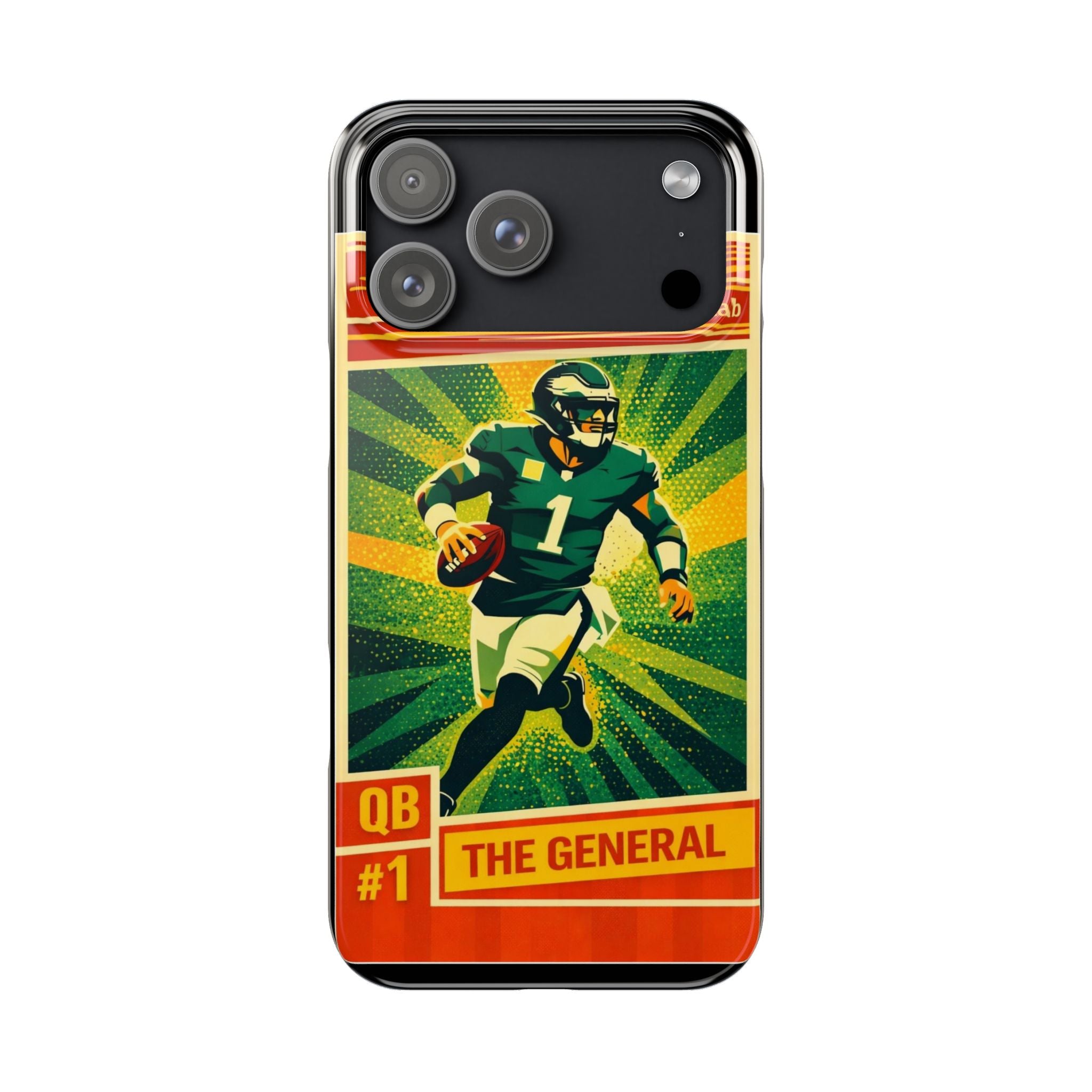 Slim Phone Case — Vintage Football QB "The General" Design
