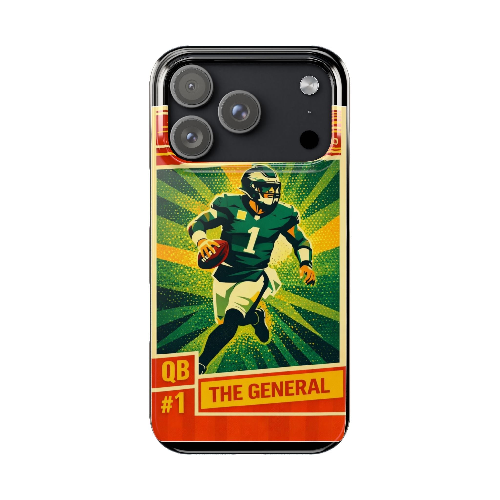 Slim Phone Case — Vintage Football QB "The General" Design