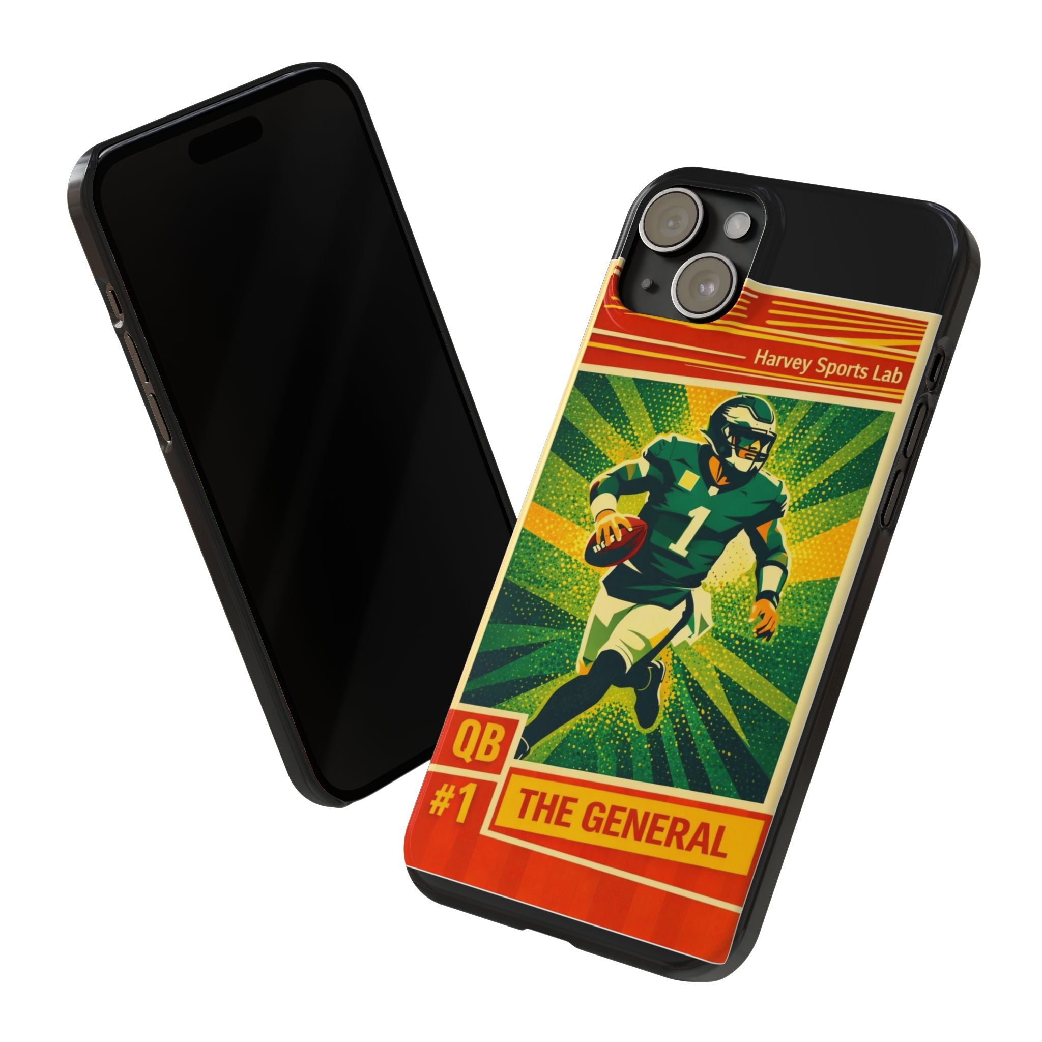 Slim Phone Case — Vintage Football QB "The General" Design