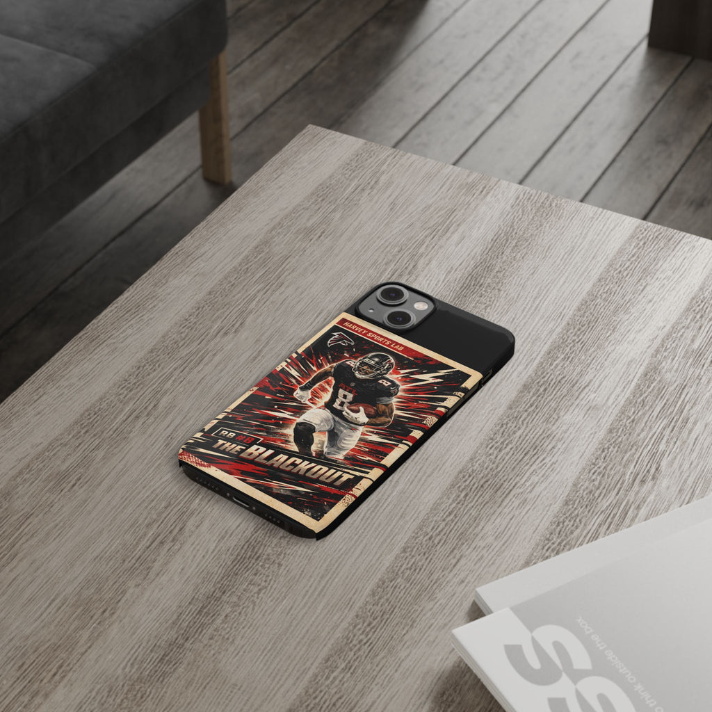 Football Player 'The Blackout' Slim Phone Case — Retro Sports Design