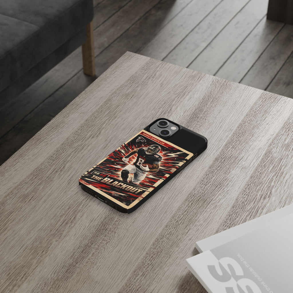 Football Player 'The Blackout' Slim Phone Case — Retro Sports Design