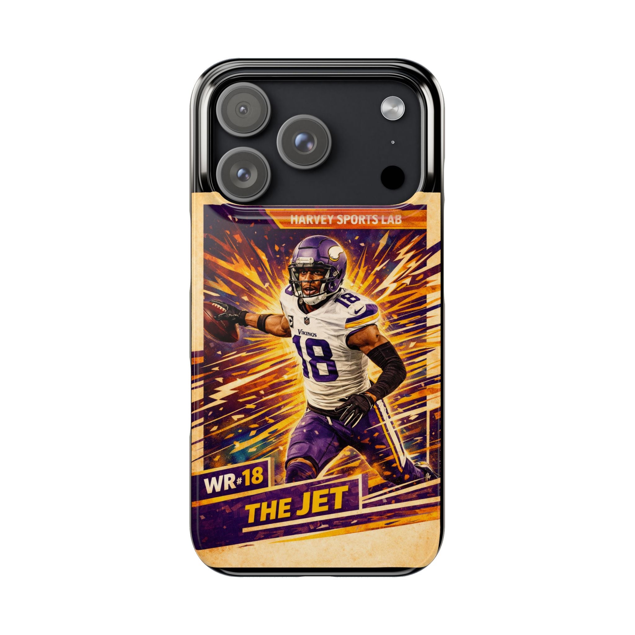 Slim Phone Case — "The Jet" Football Player Graphic