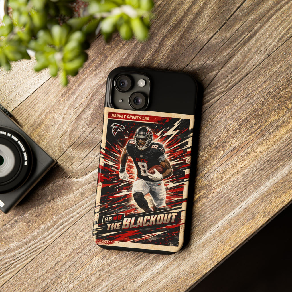 Football Player 'The Blackout' Slim Phone Case — Retro Sports Design