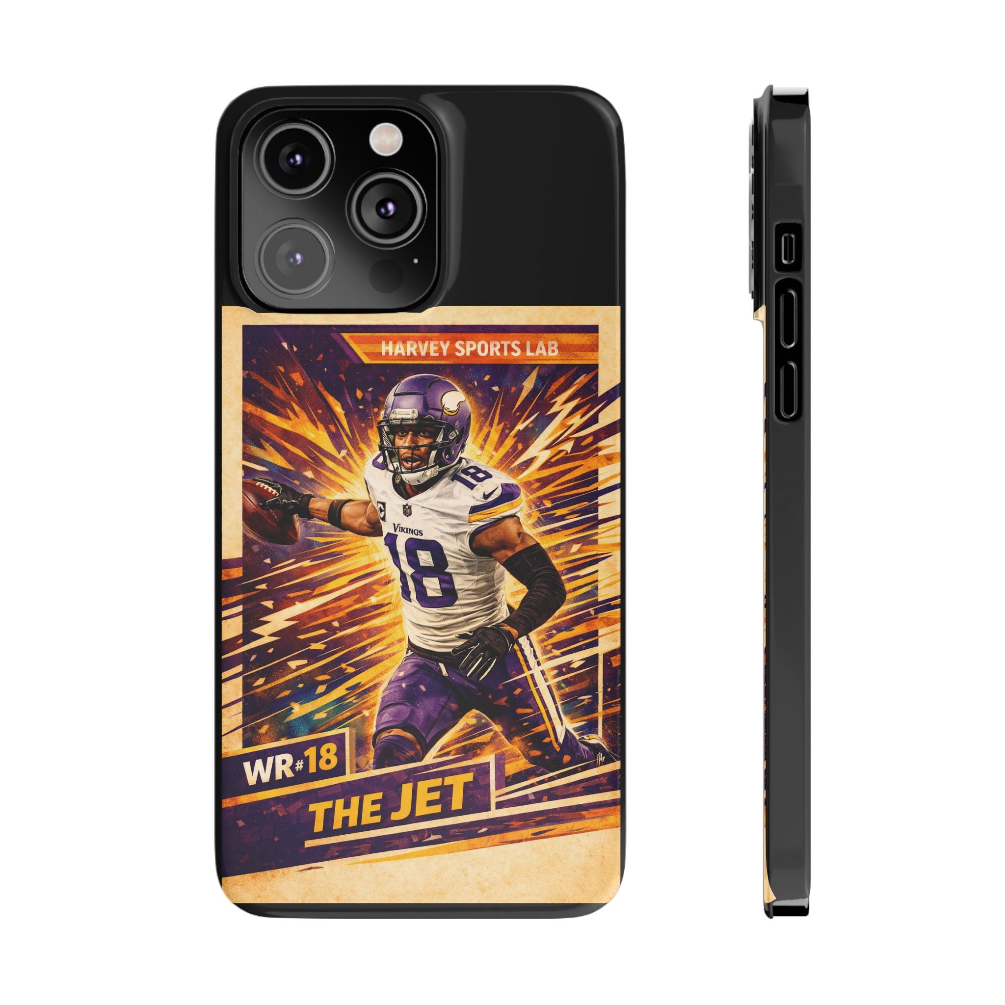 Slim Phone Case — "The Jet" Football Player Graphic