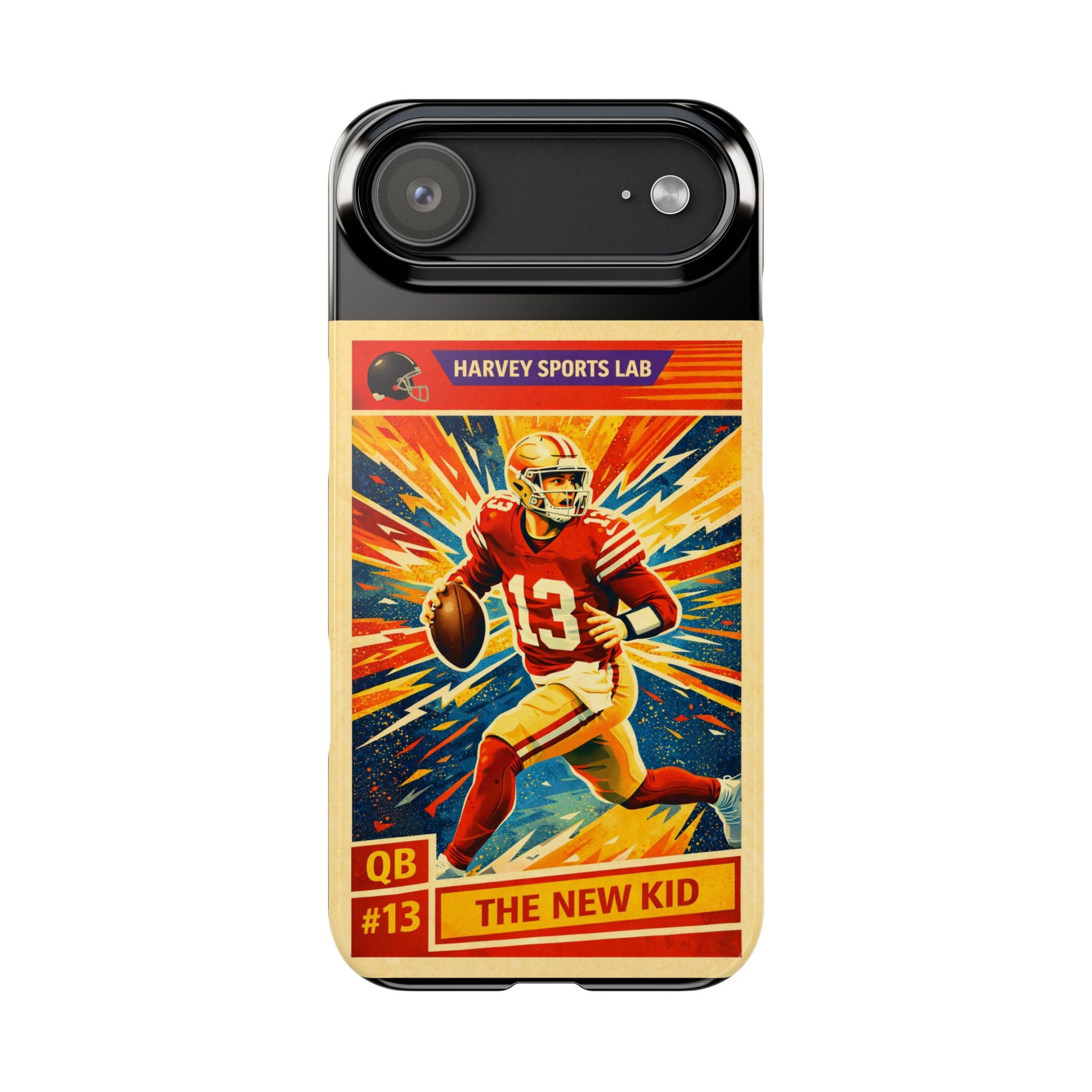 Retro Football QB Phone Case — "The New Kid" Slim Protective Case