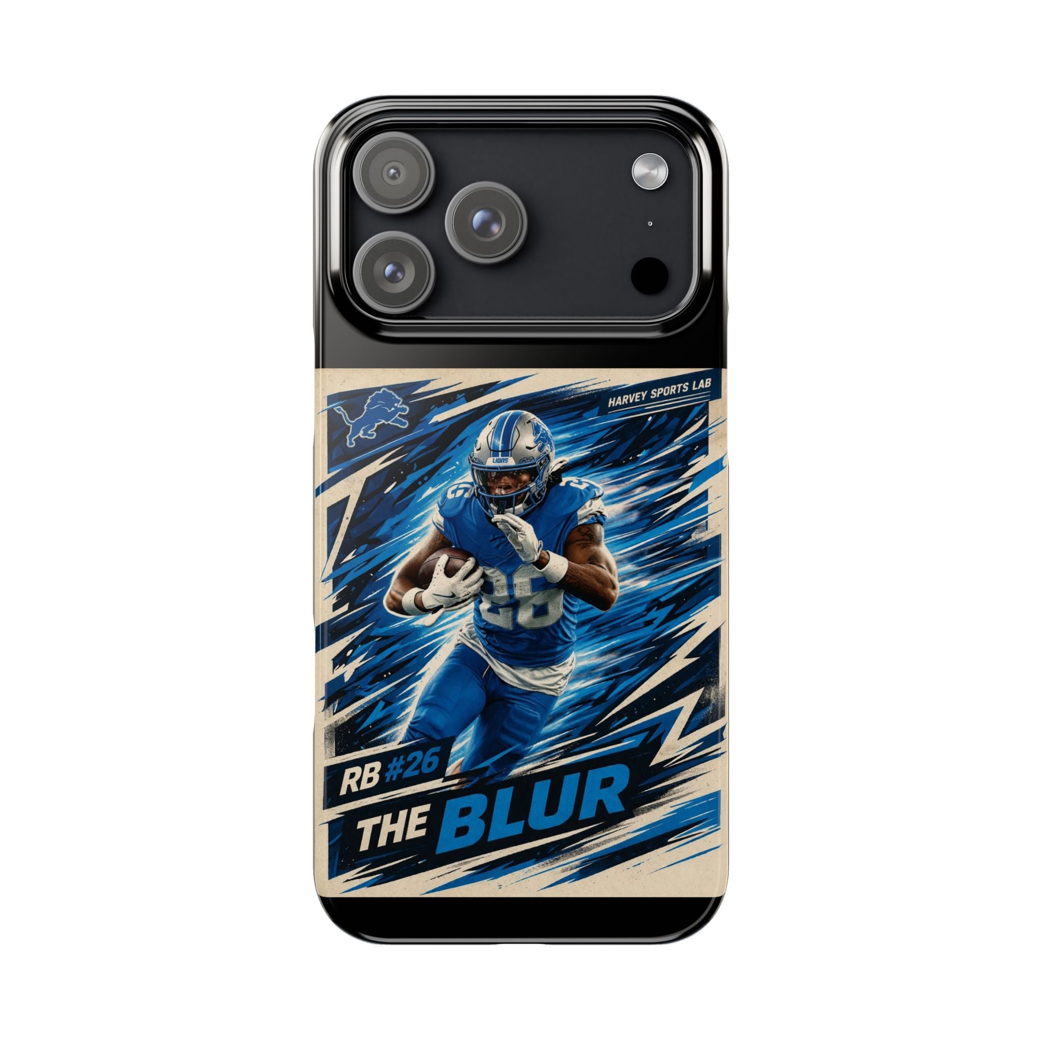 Football Player 'The Blur' Slim Phone Case — Dynamic Sports Action Design