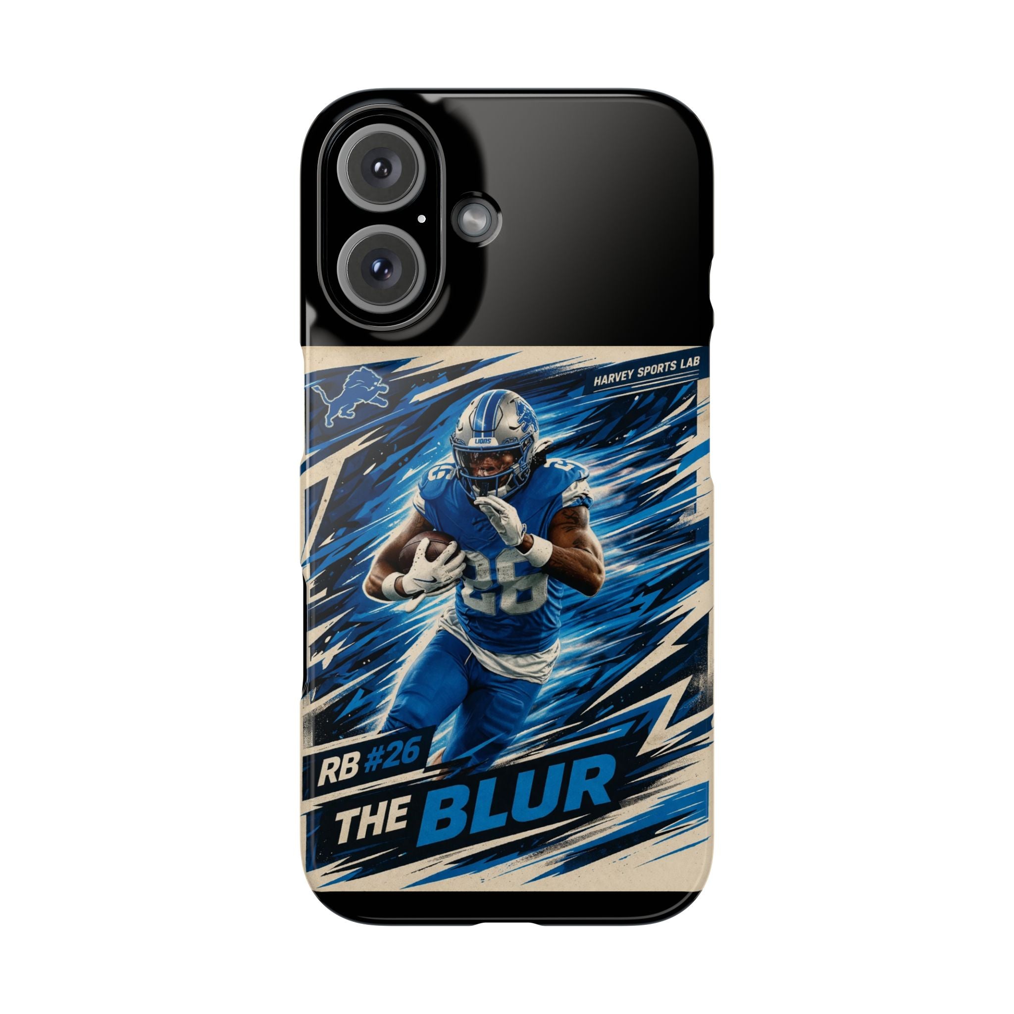 Football Player 'The Blur' Slim Phone Case — Dynamic Sports Action Design