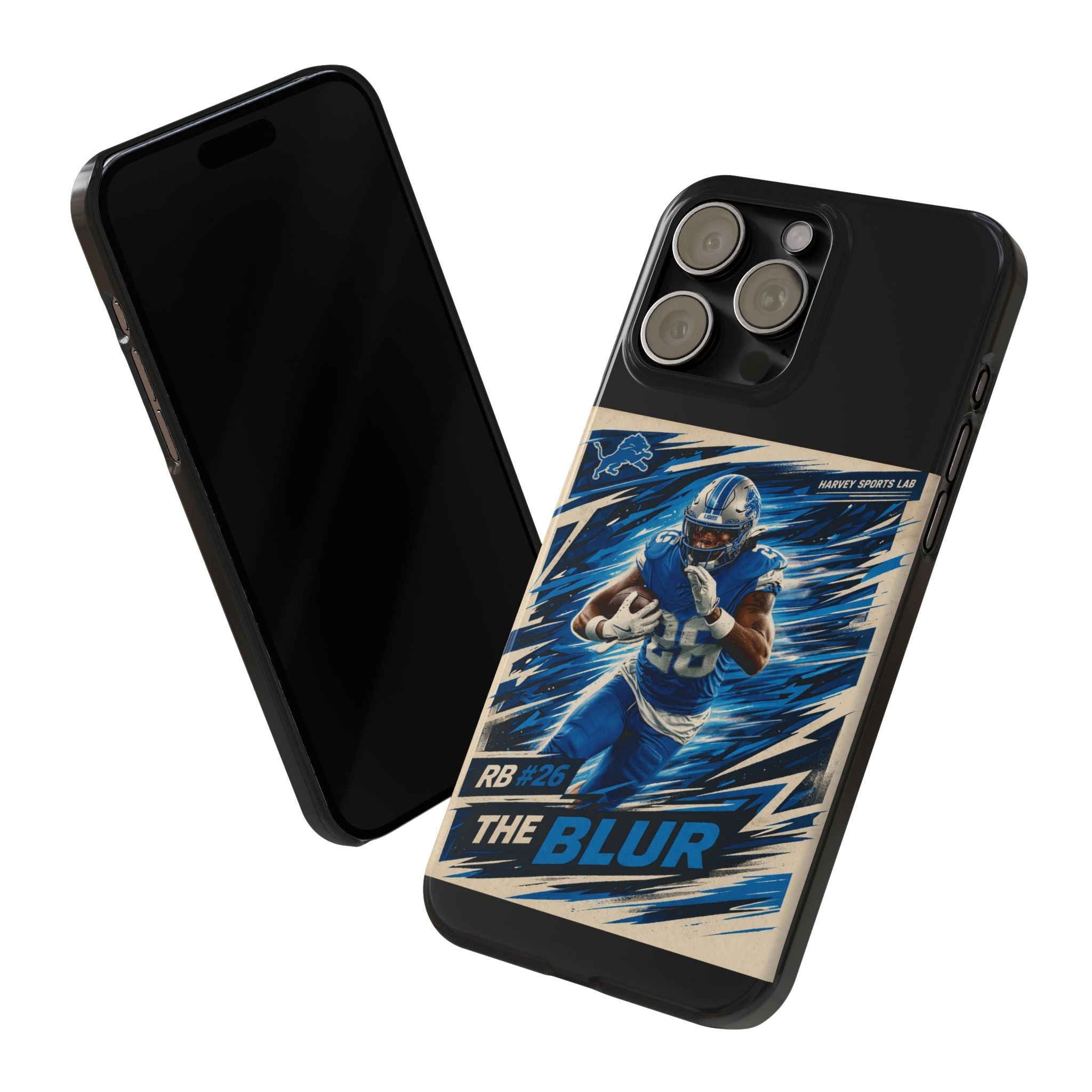 Football Player 'The Blur' Slim Phone Case — Dynamic Sports Action Design