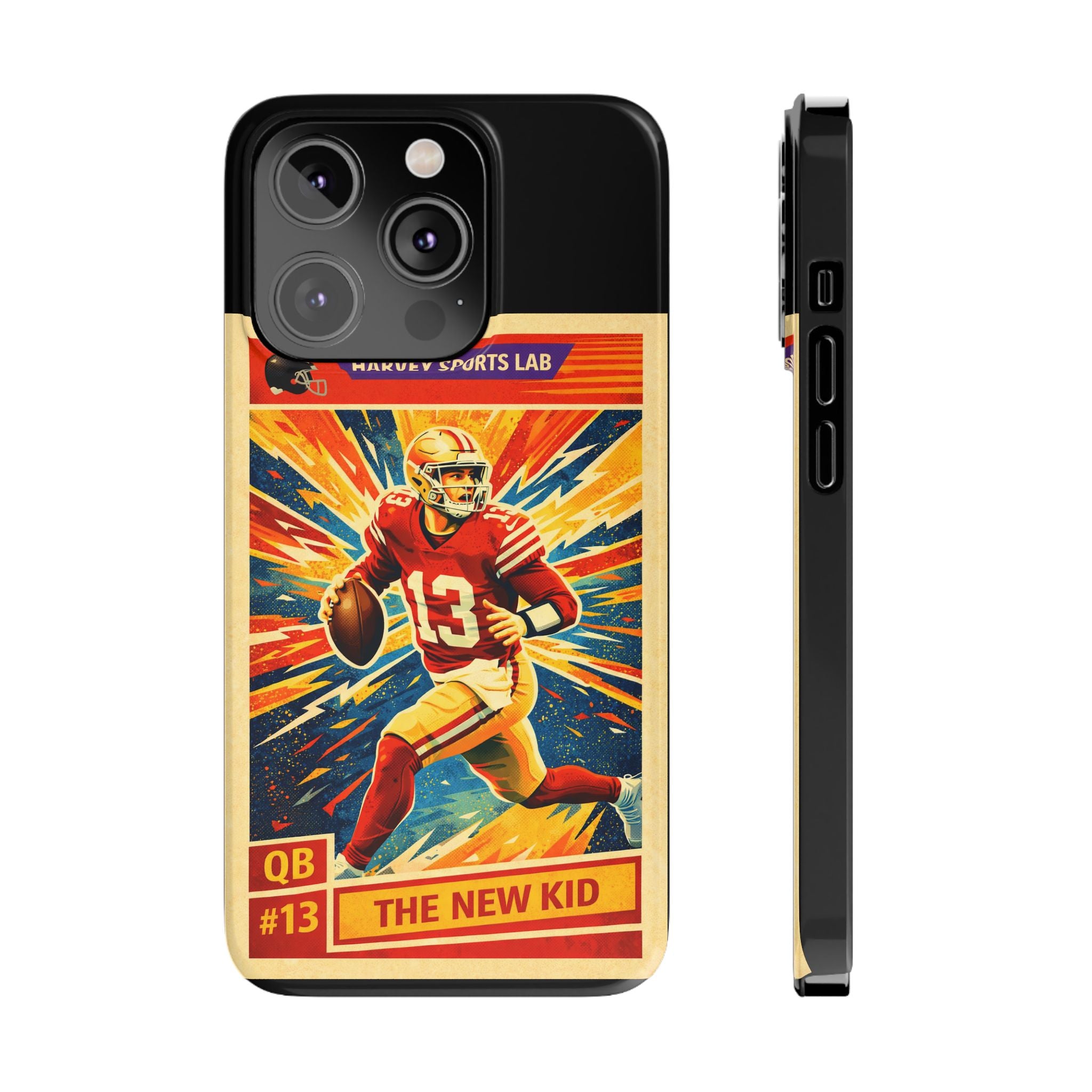 Retro Football QB Phone Case — "The New Kid" Slim Protective Case