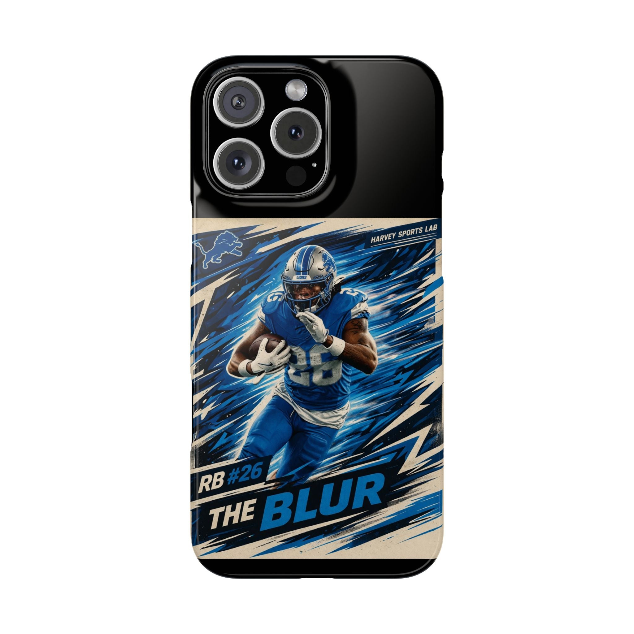 Football Player 'The Blur' Slim Phone Case — Dynamic Sports Action Design