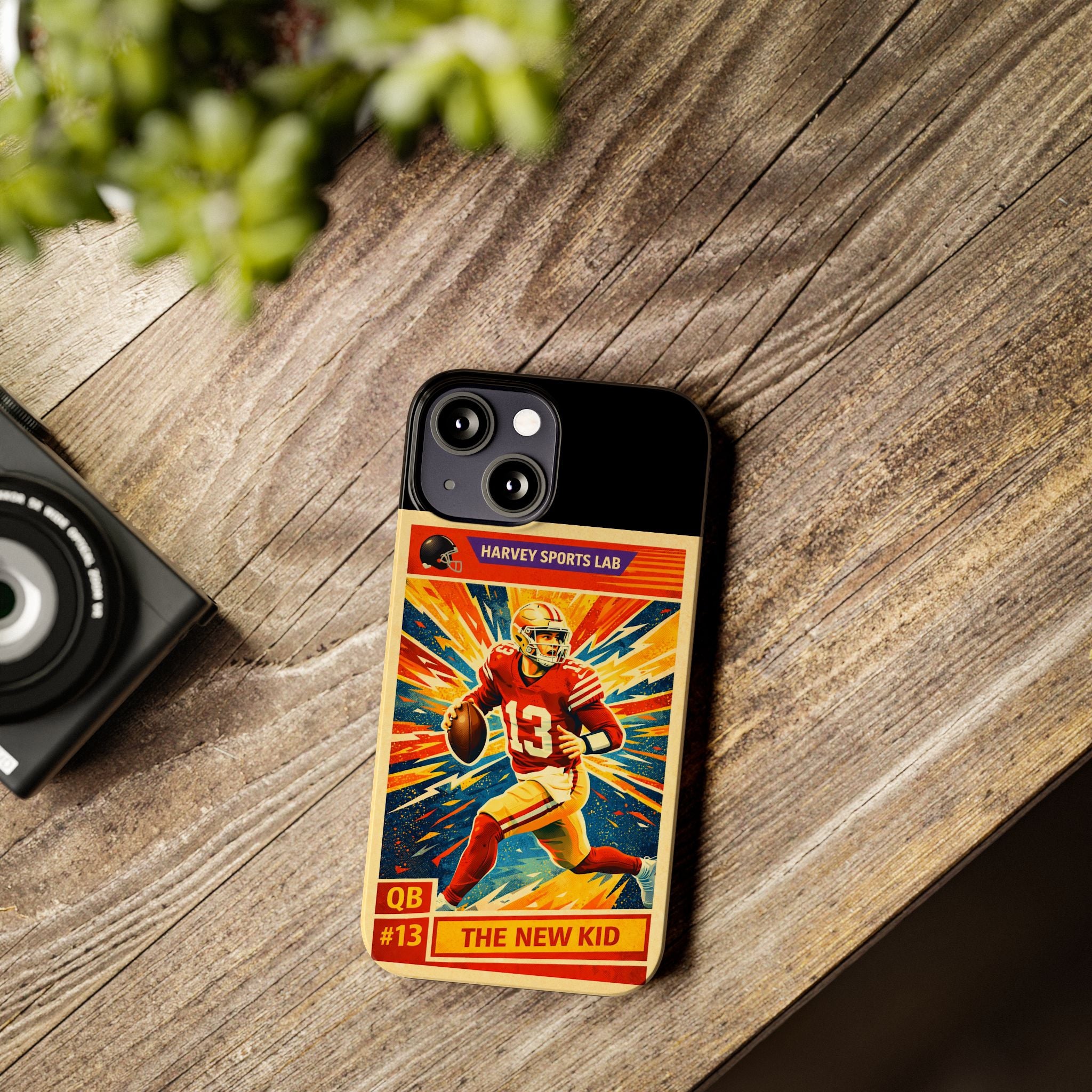 Retro Football QB Phone Case — "The New Kid" Slim Protective Case