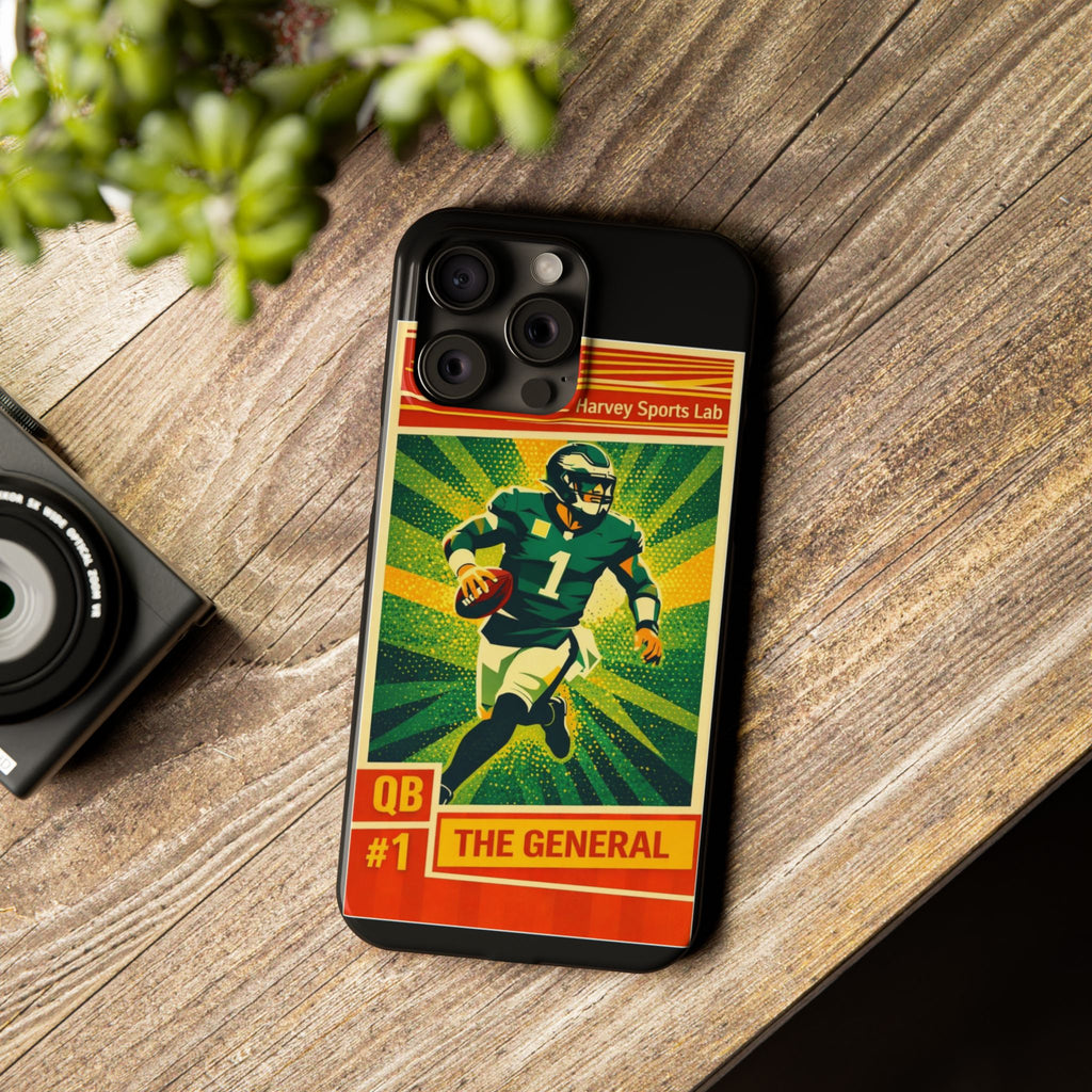 Slim Phone Case — Vintage Football QB "The General" Design