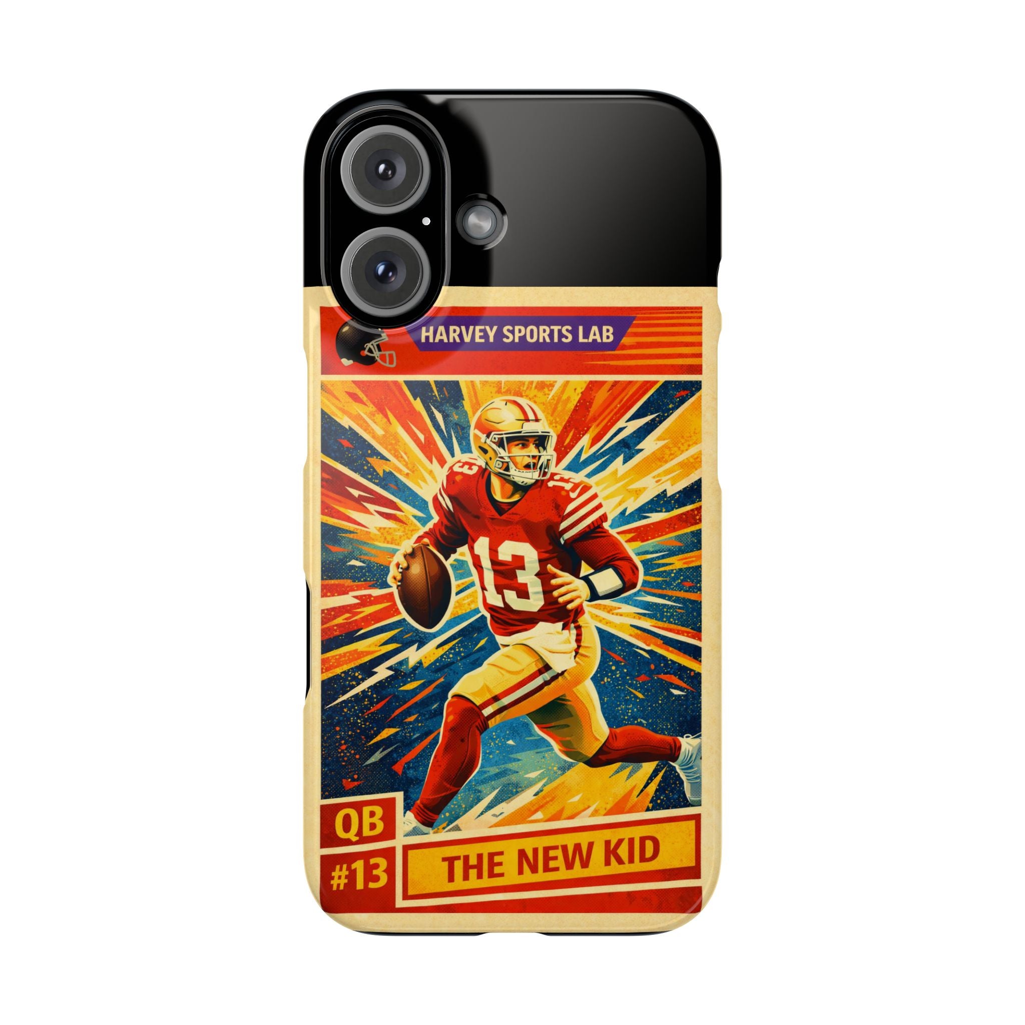 Retro Football QB Phone Case — "The New Kid" Slim Protective Case